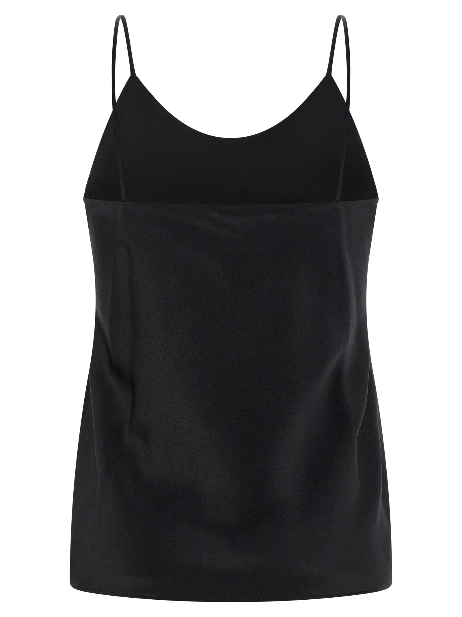 Max Mara Black Silk Tank Tops Max Mara