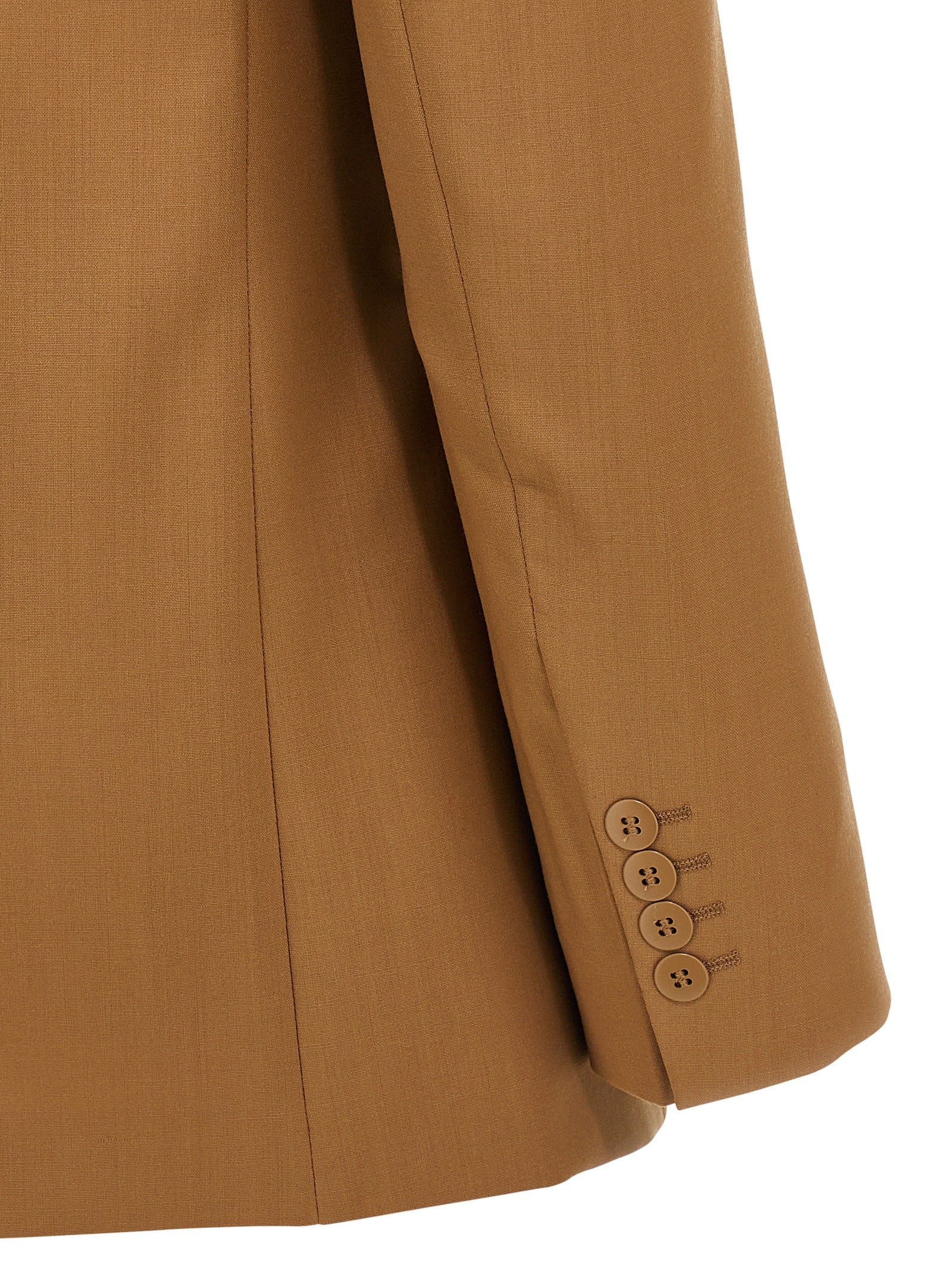Max Mara Brown Virgin Wool Blazer Max Mara
