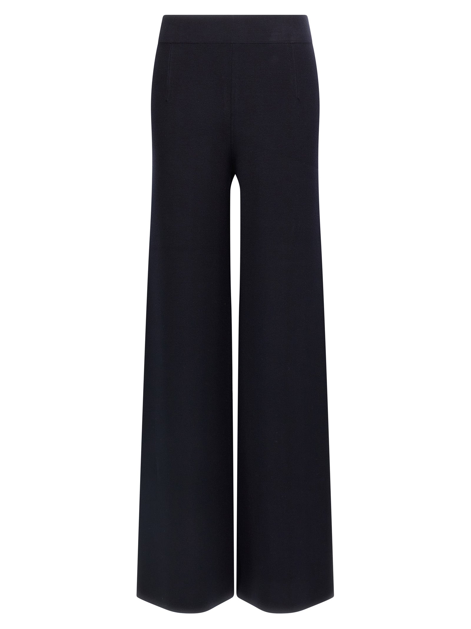 Max Mara Blue Viscose Casual Pants Max Mara