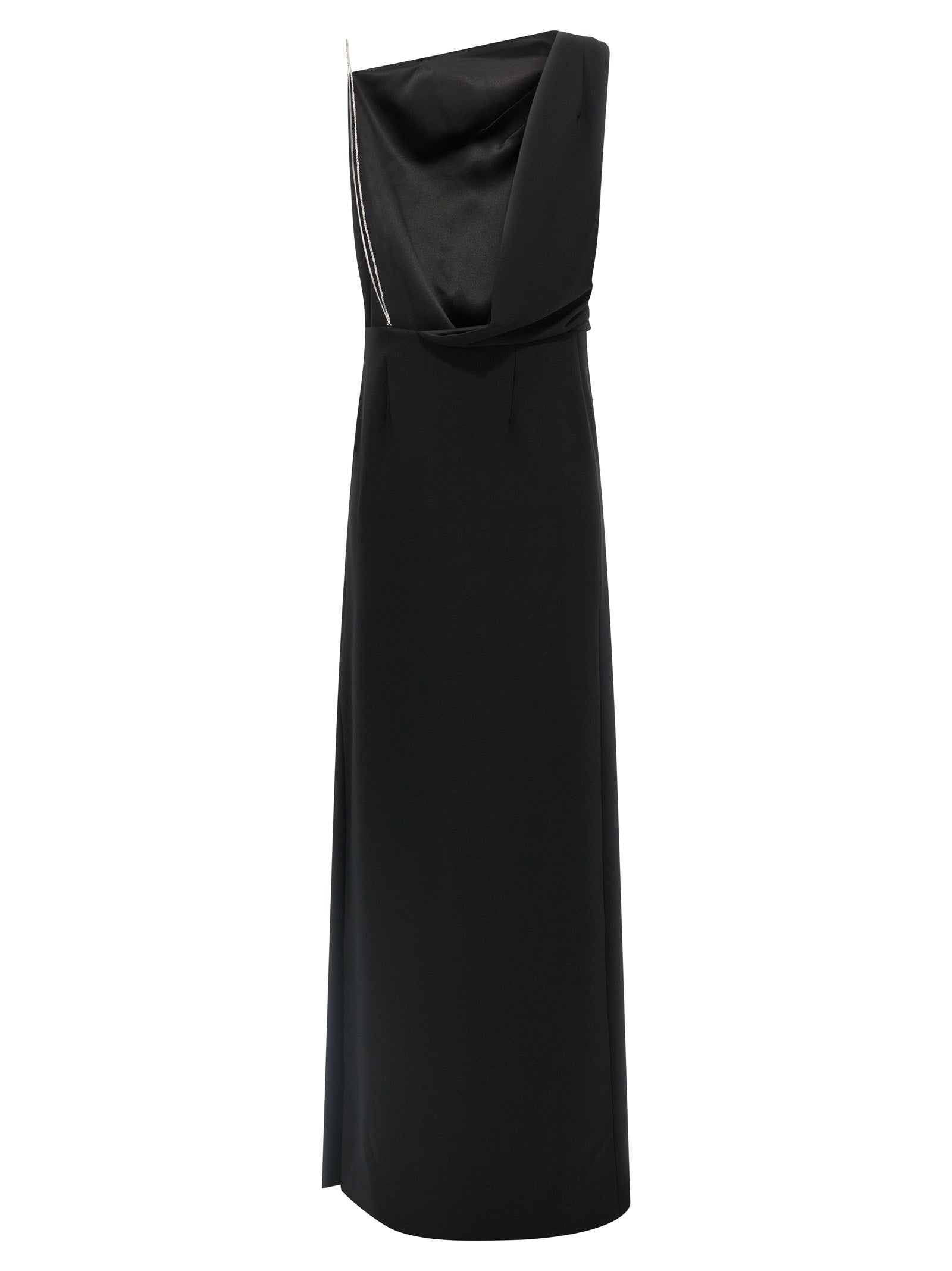 Max Mara Black Triacetate Long Dress Max Mara