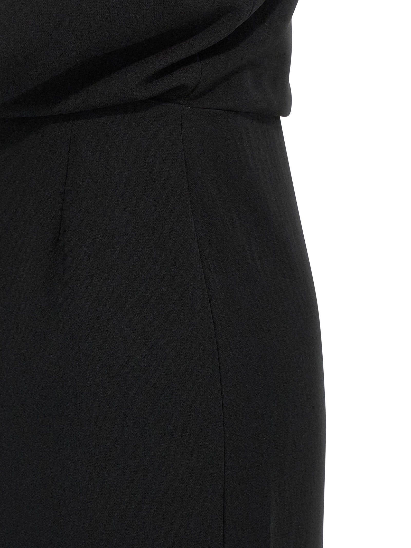 Max Mara Black Triacetate Long Dress Max Mara