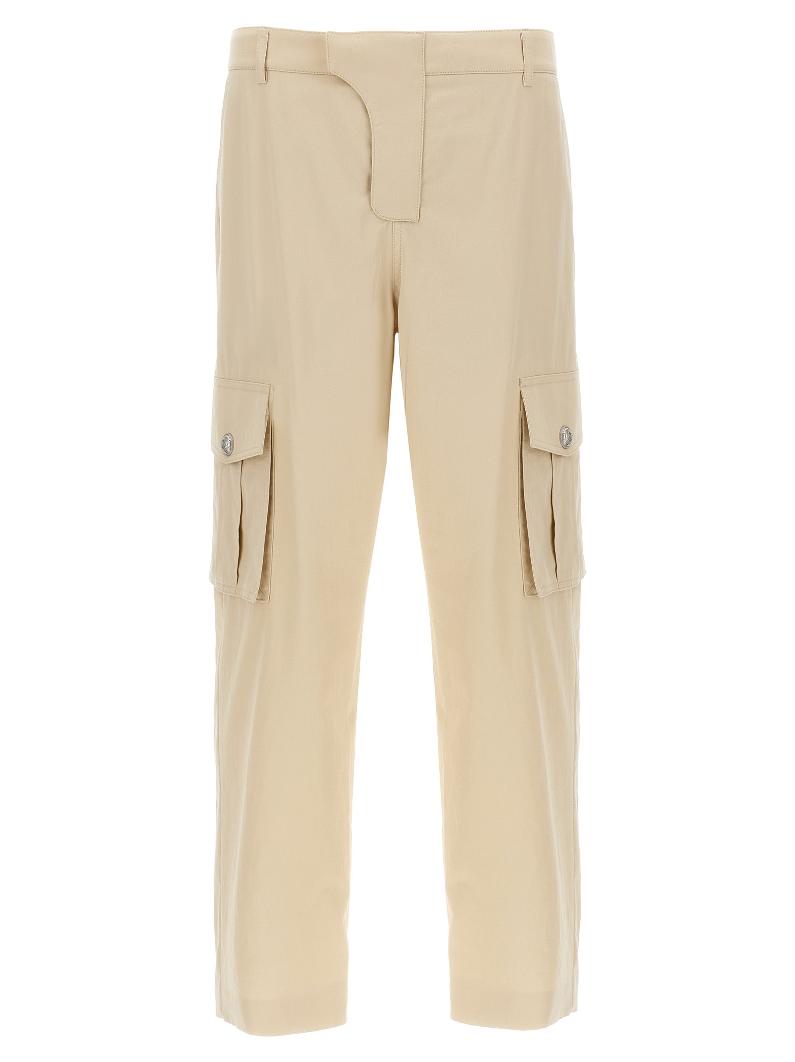 Balmain Beige Cotton Cargo Pants Balmain