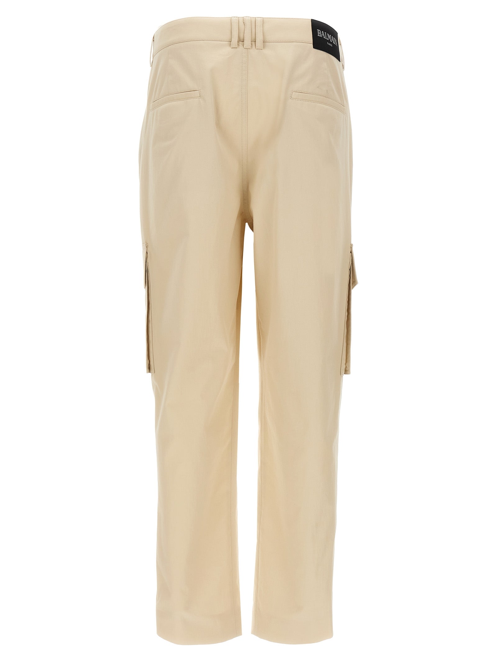 Balmain Beige Cotton Cargo Pants Balmain