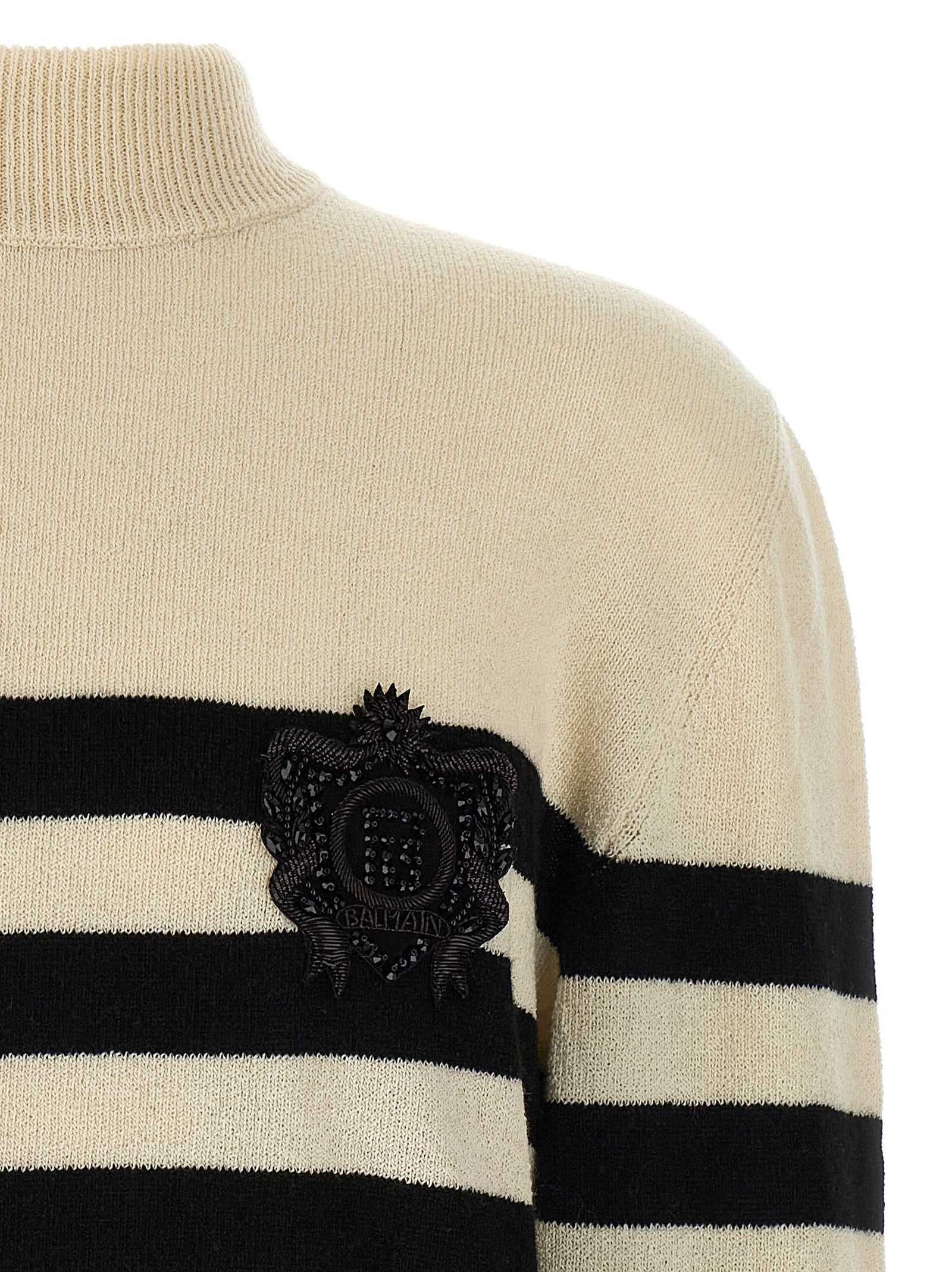 Balmain Bicolor Wool Cardigan Balmain