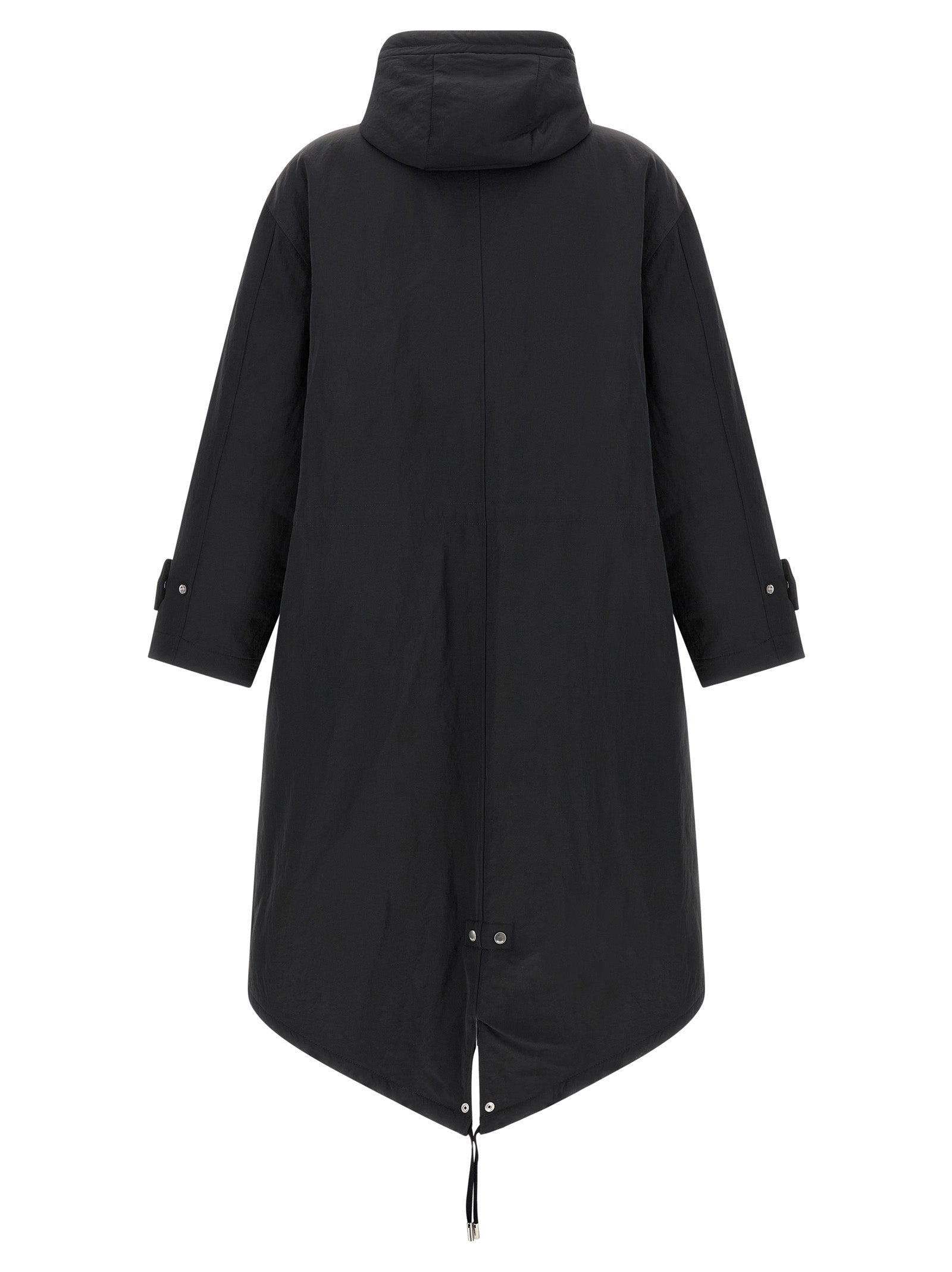 Ami Paris Gray Polyamide Parka Ami Paris