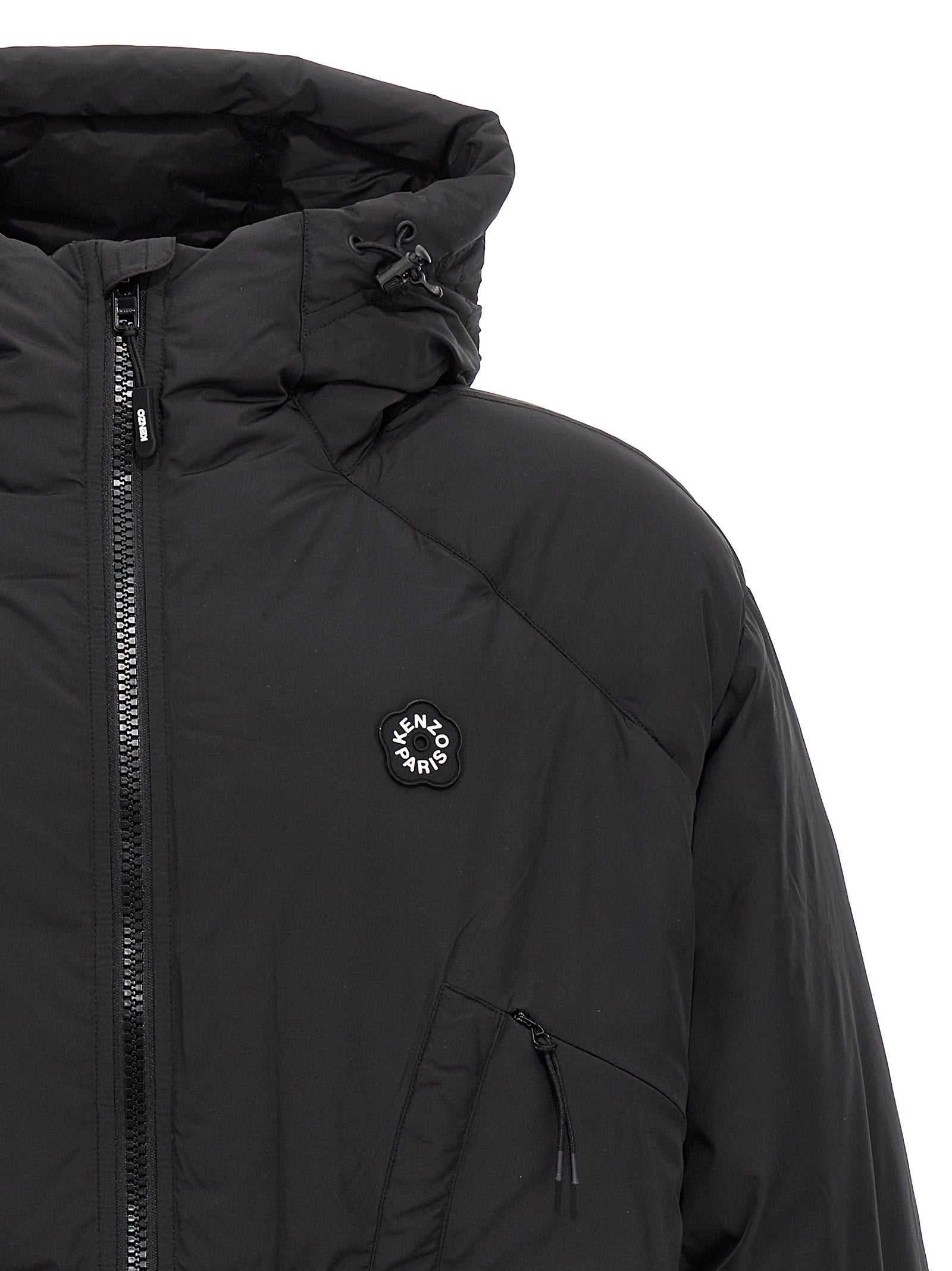 Kenzo Black Polyester Shell Jacket Kenzo