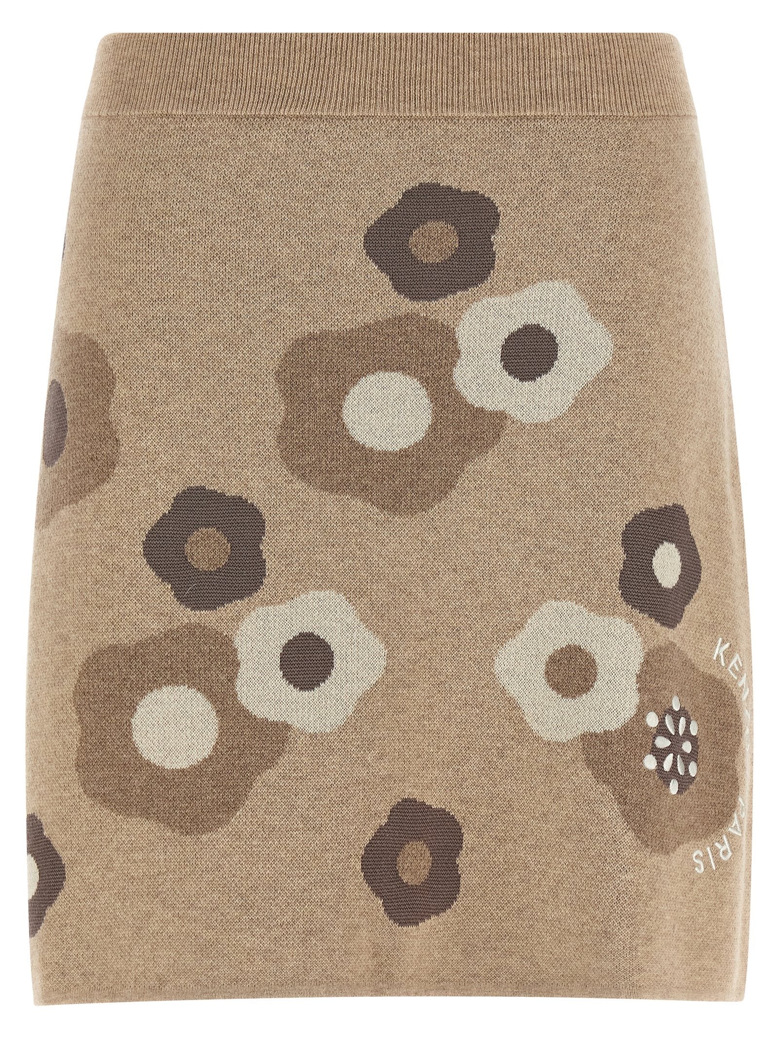 Kenzo Beige Wool Long Skirt Kenzo