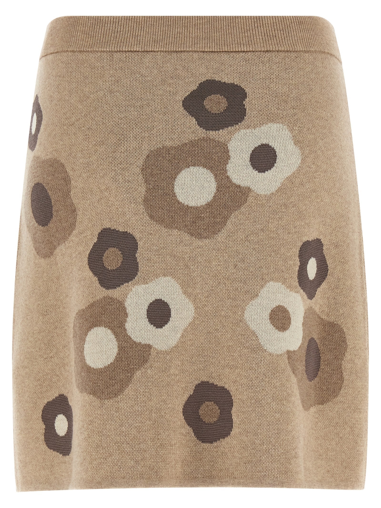 Kenzo Beige Wool Long Skirt Kenzo