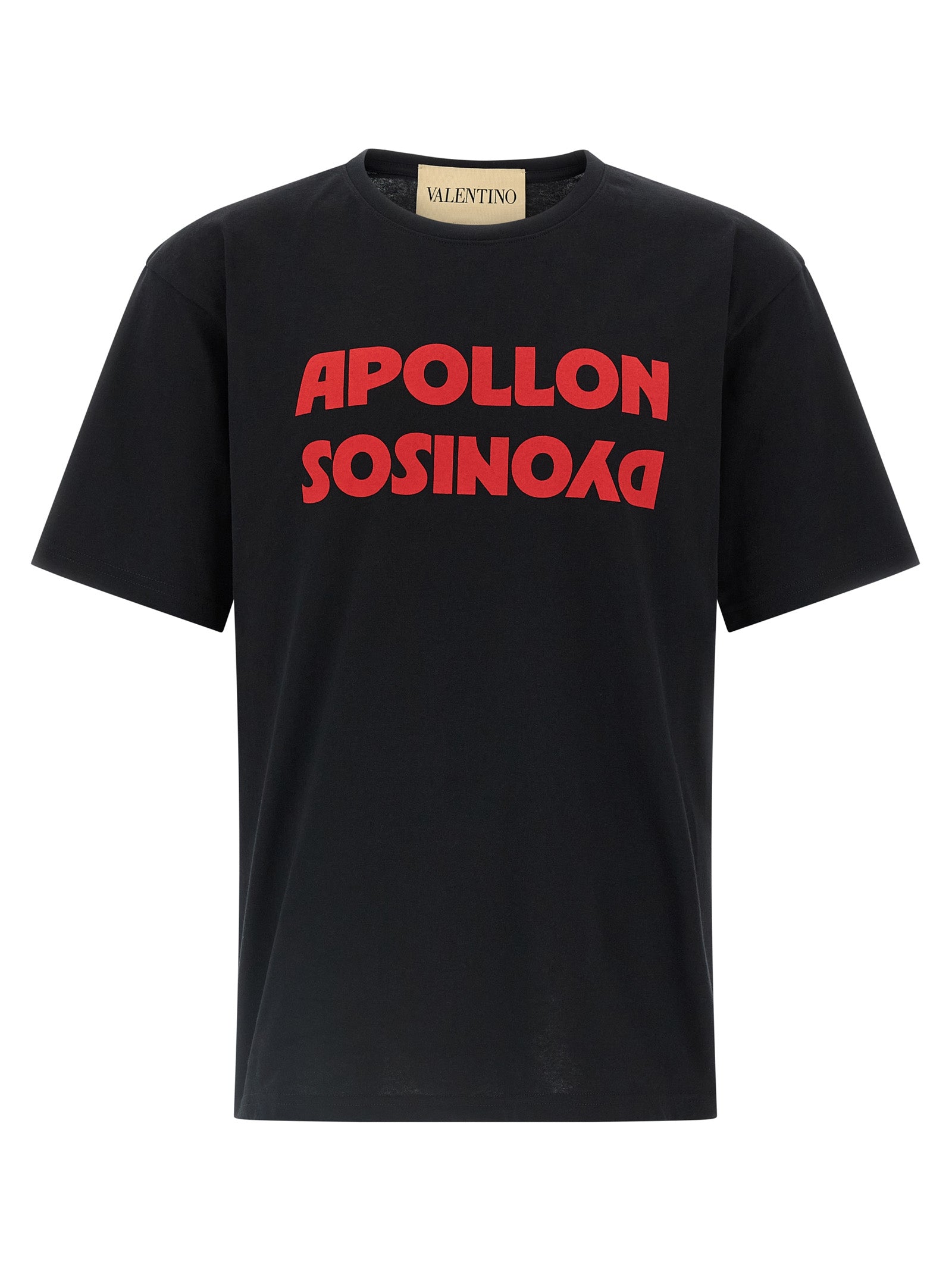 Valentino Garavani Black Cotton T-Shirt Valentino Garavani