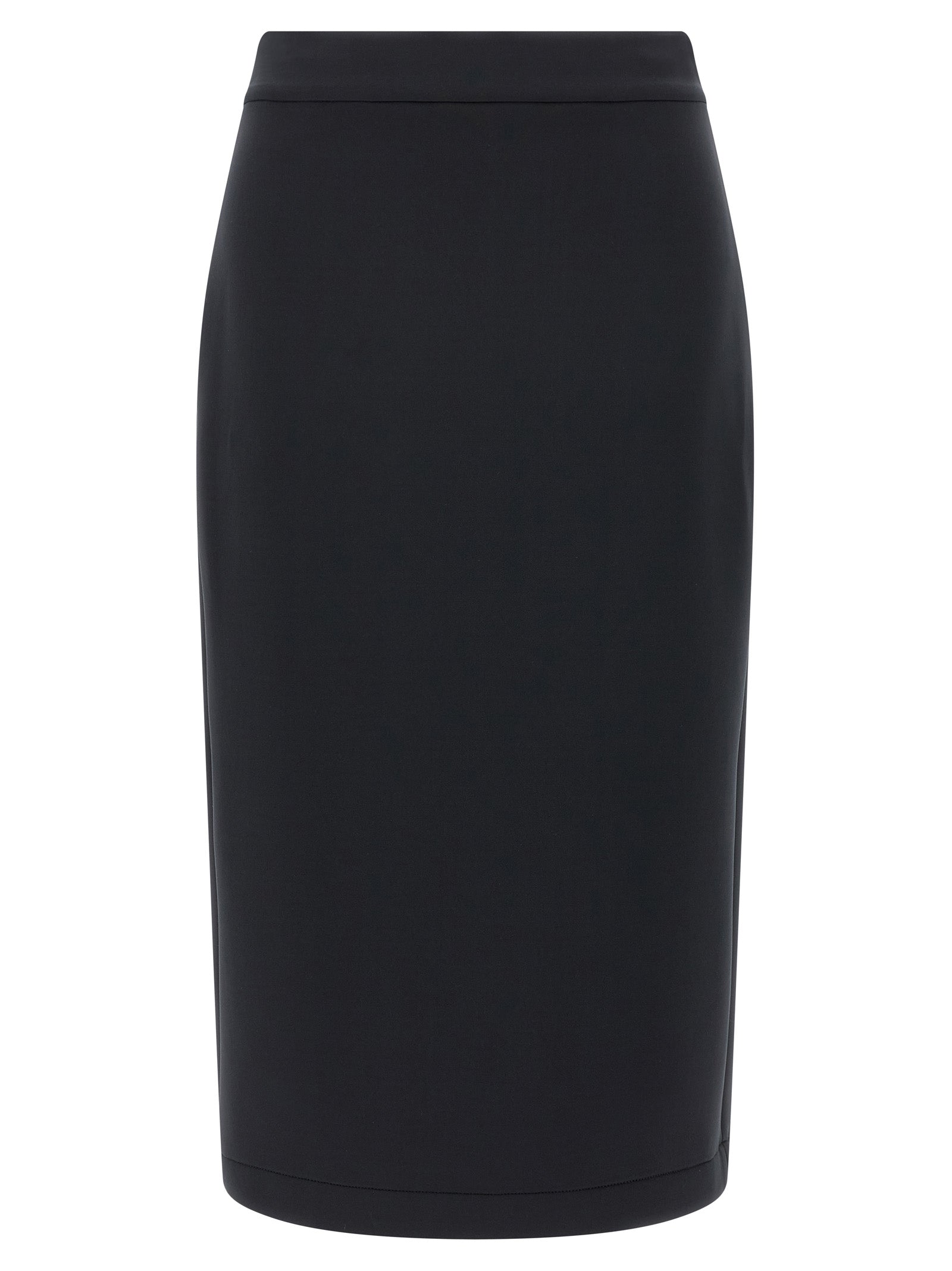 MONCLER GENIUS Black Polyester Midi Skirt MONCLER GENIUS