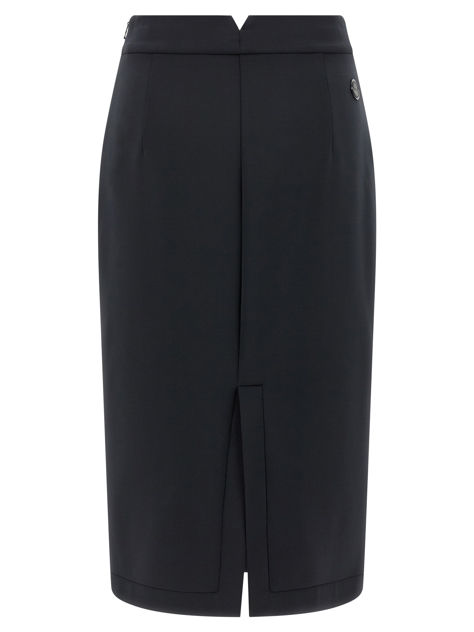MONCLER GENIUS Black Polyester Midi Skirt MONCLER GENIUS