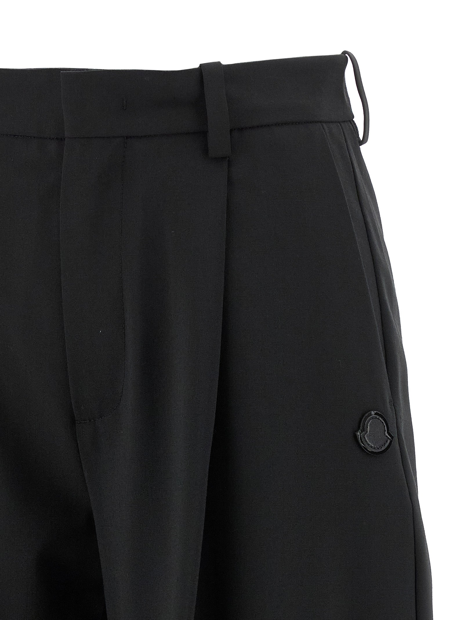MONCLER GENIUS Black Polyester Dress Pants MONCLER GENIUS