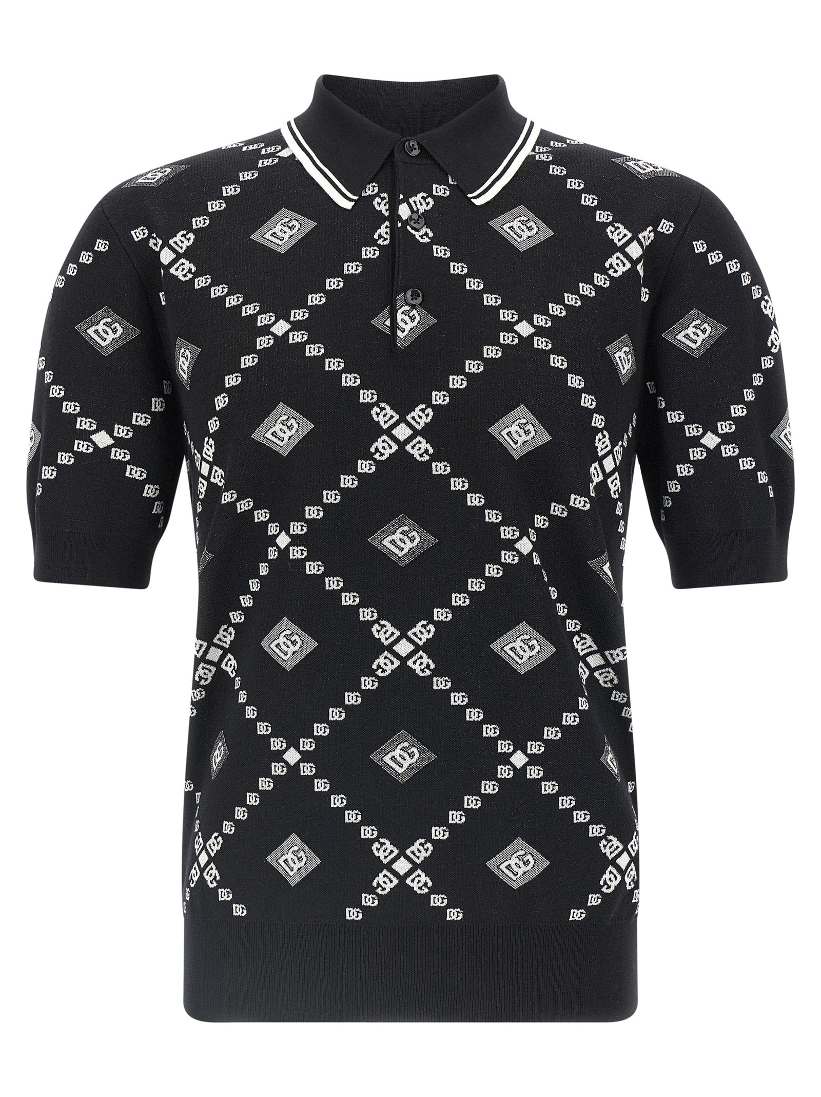 Dolce & Gabbana Bicolor Cashmere Polo Shirt Dolce & Gabbana