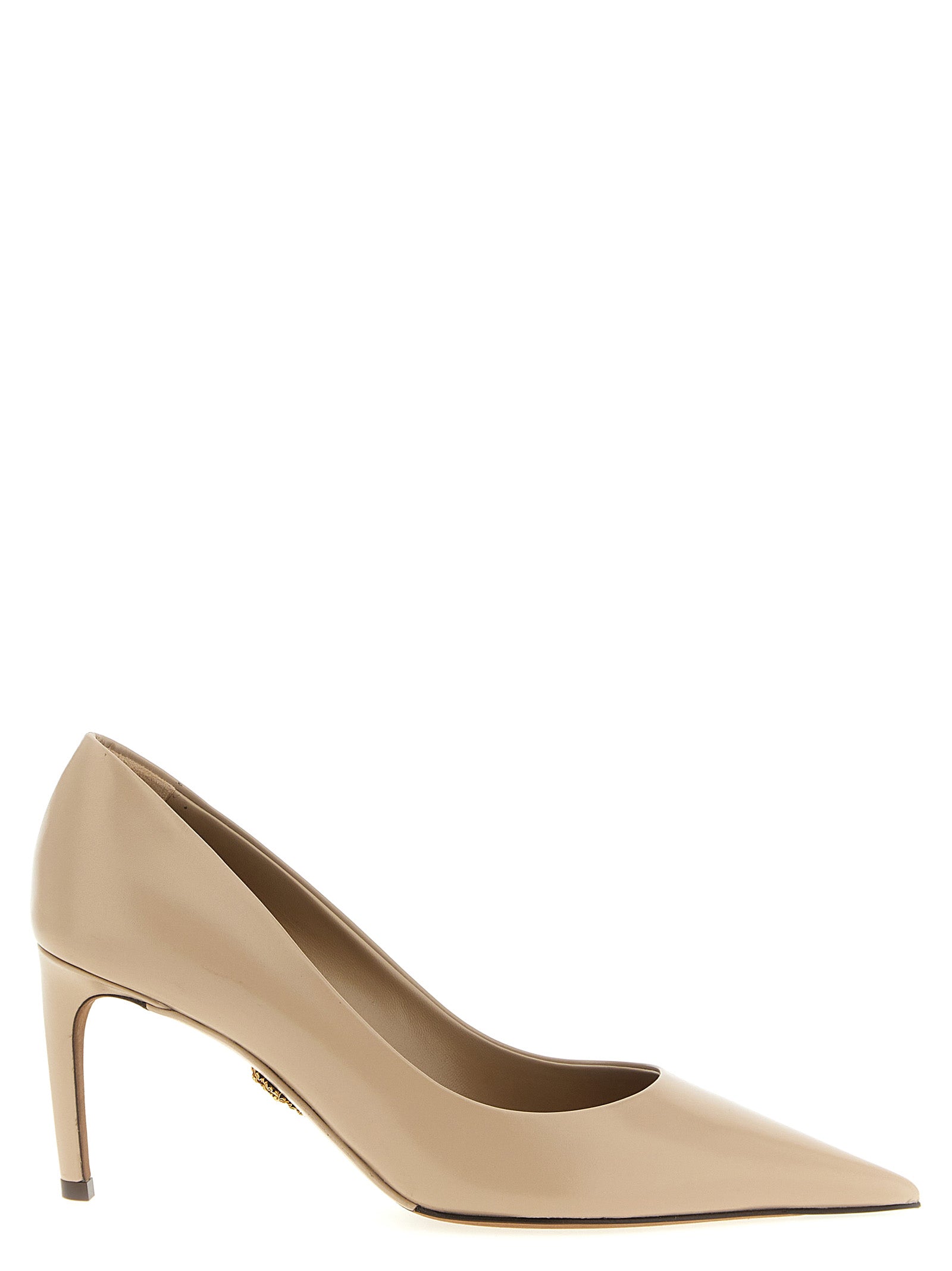Dolce & Gabbana Beige Calfskin High Heel Pumps Dolce & Gabbana
