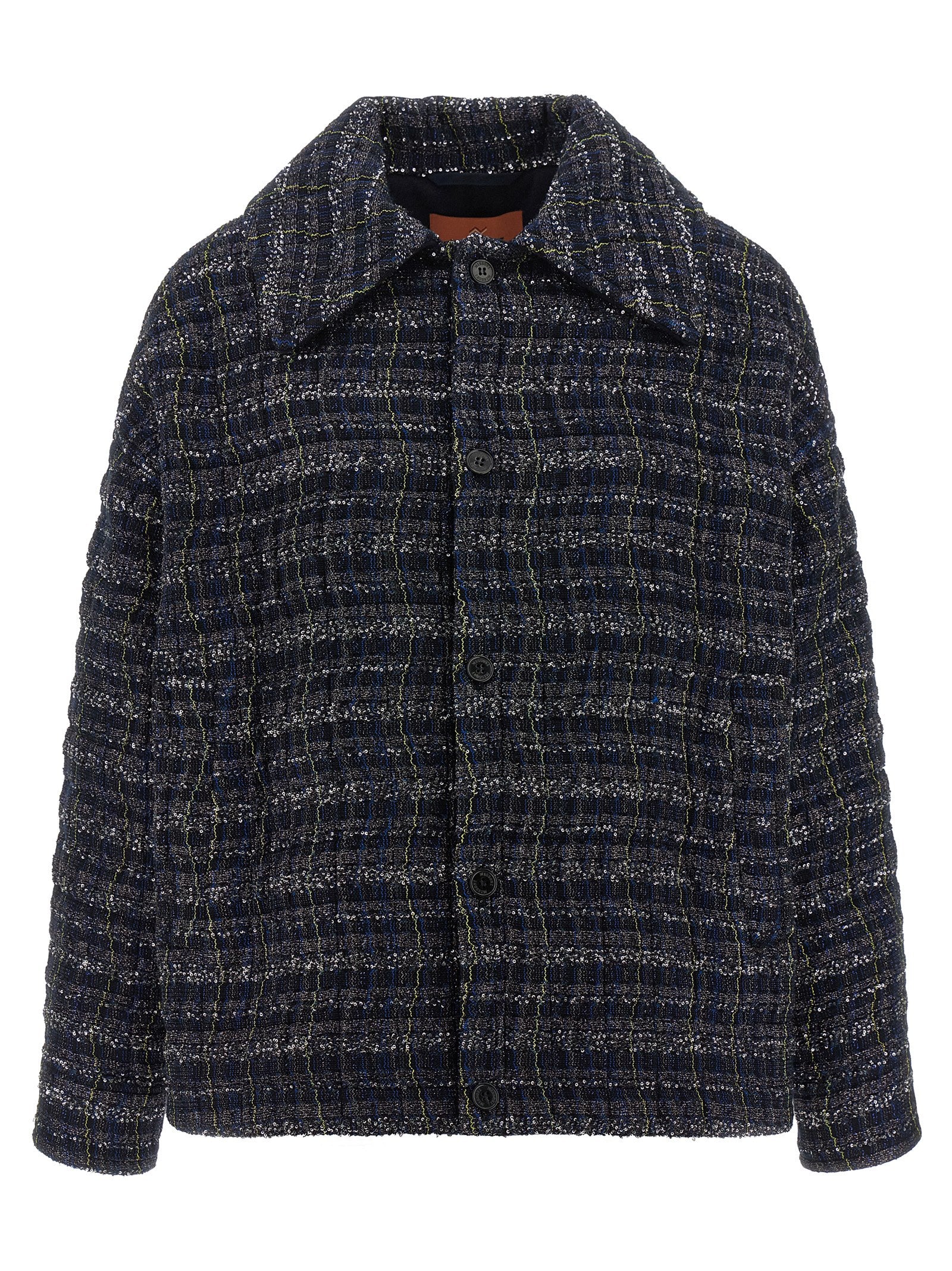 Missoni Blue Viscose Coat Missoni