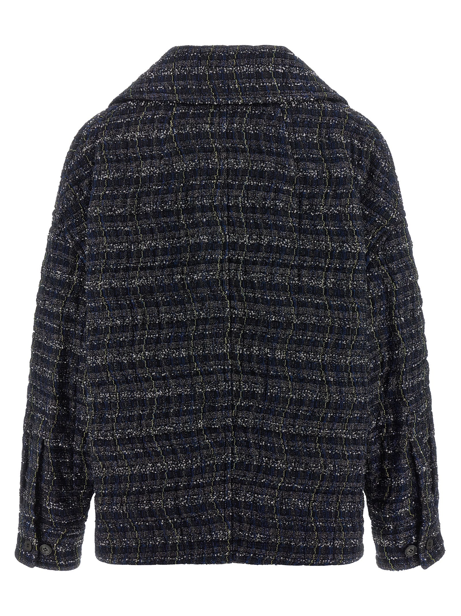 Missoni Blue Viscose Coat Missoni