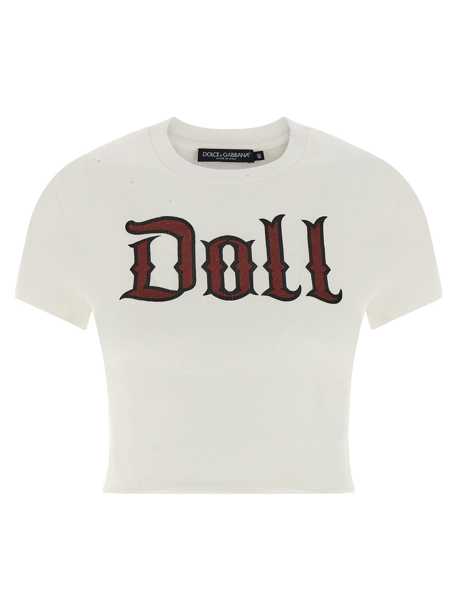 Dolce & Gabbana White Cotton T-Shirt Dolce & Gabbana