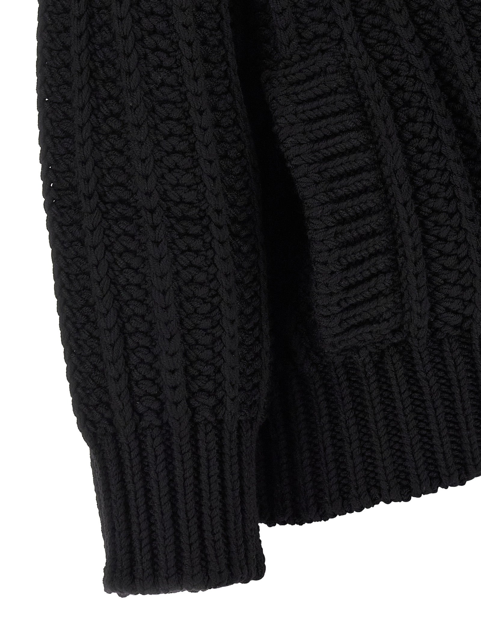 Dolce & Gabbana Black Virgin Wool Cardigan Dolce & Gabbana