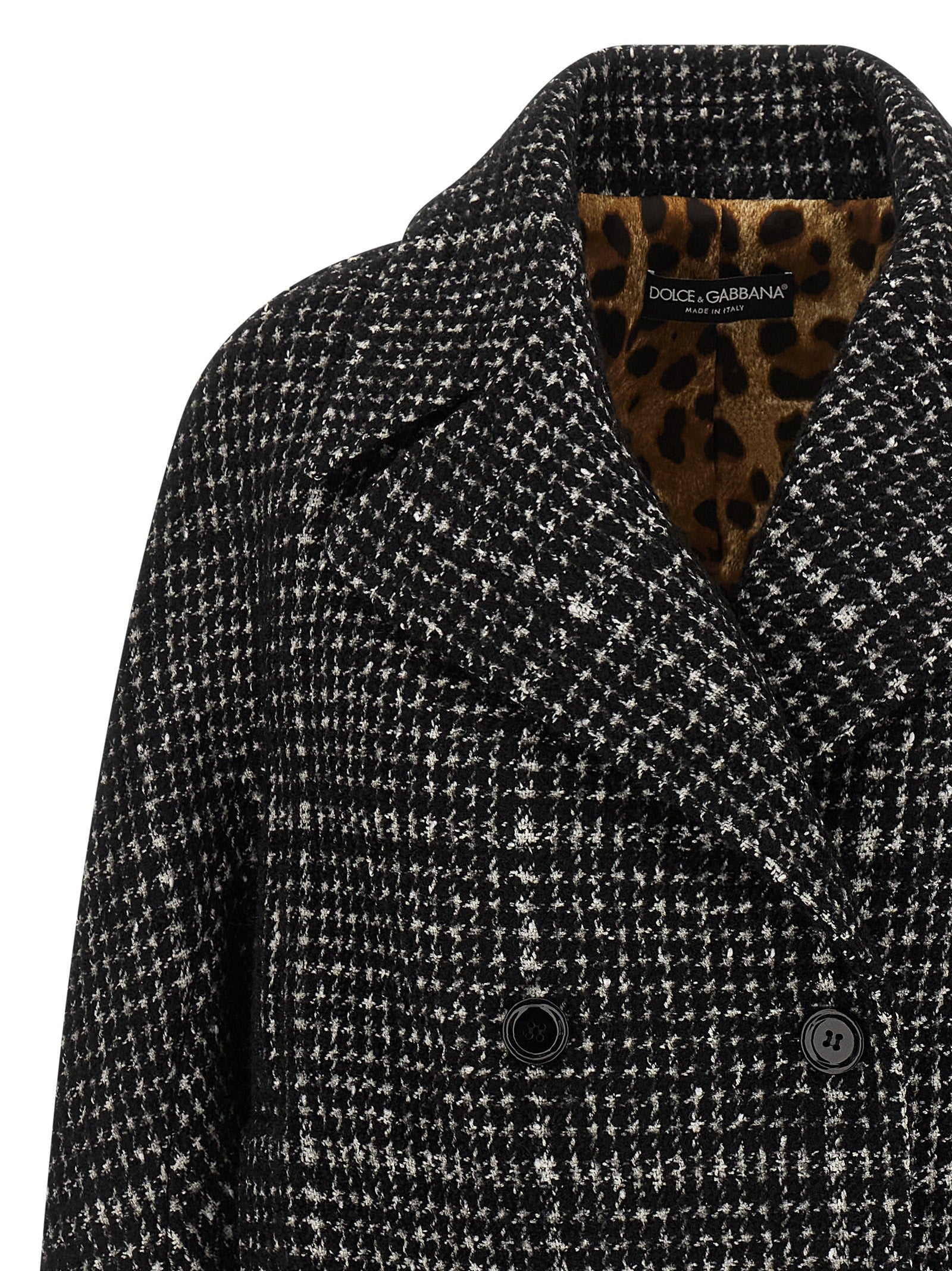 Dolce & Gabbana Bicolor Cotton Coat Dolce & Gabbana