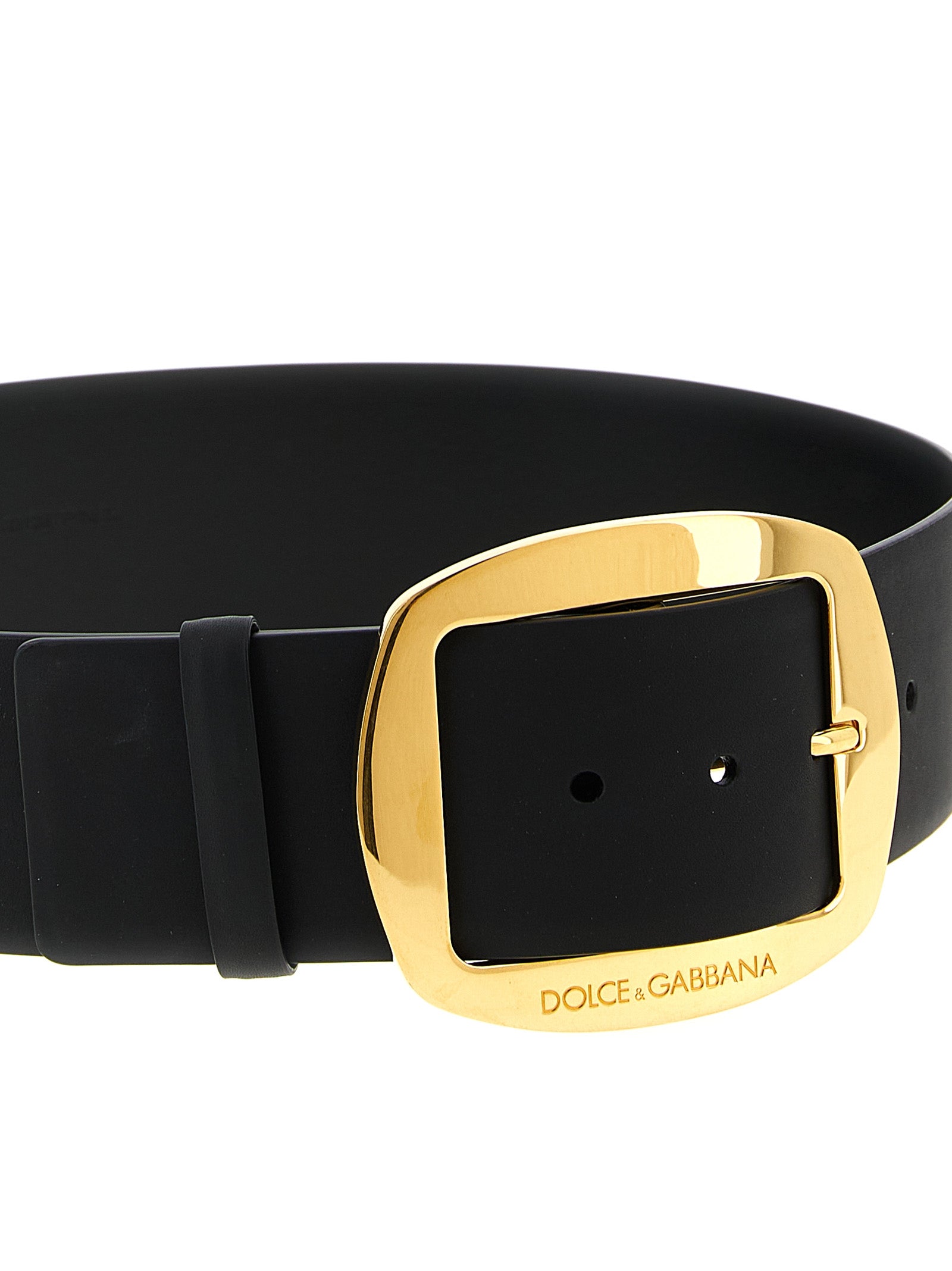Dolce & Gabbana Black Calfskin Regular Belt Dolce & Gabbana