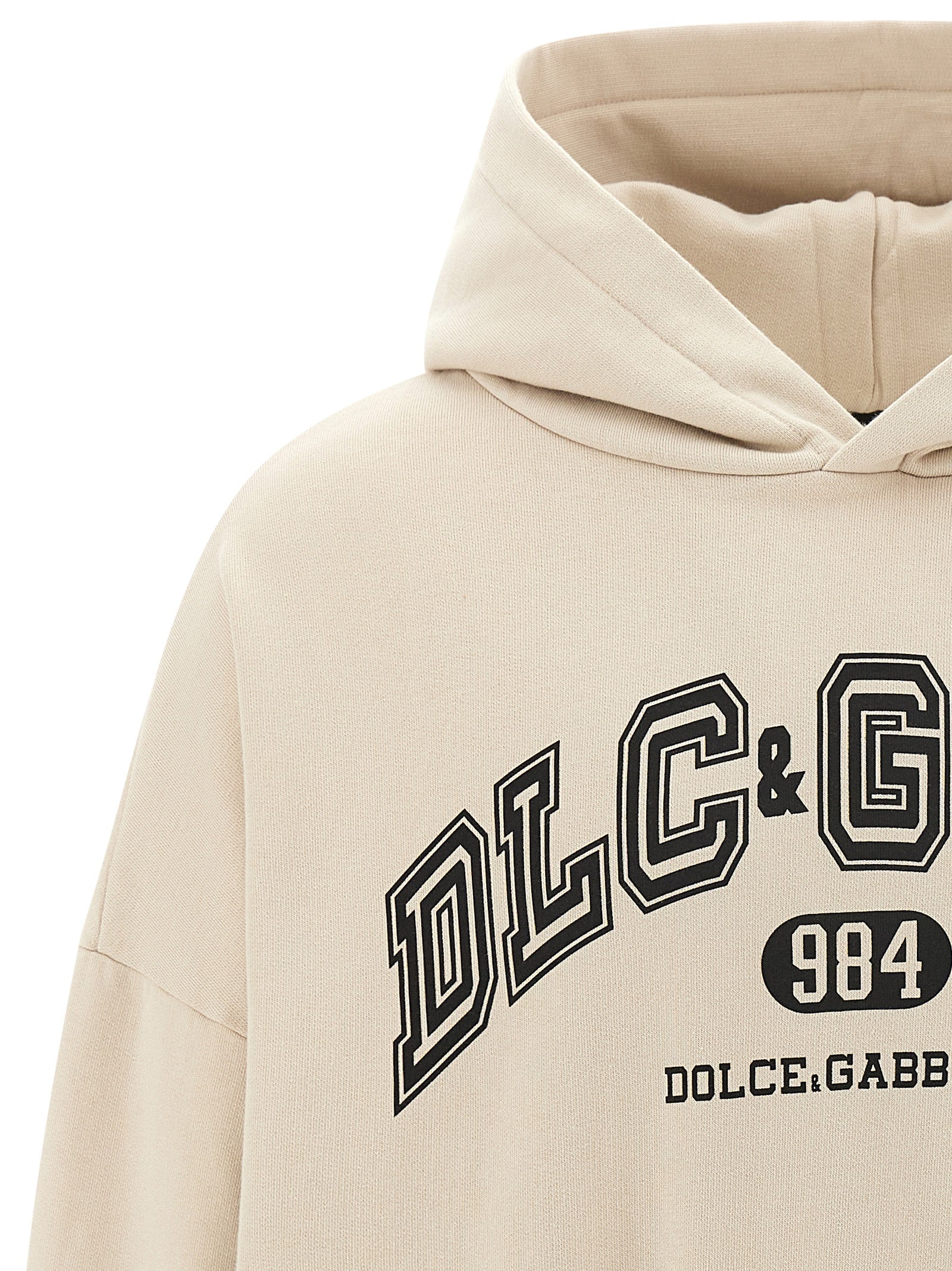 Dolce & Gabbana Beige Cotton Sweatshirt Dolce & Gabbana