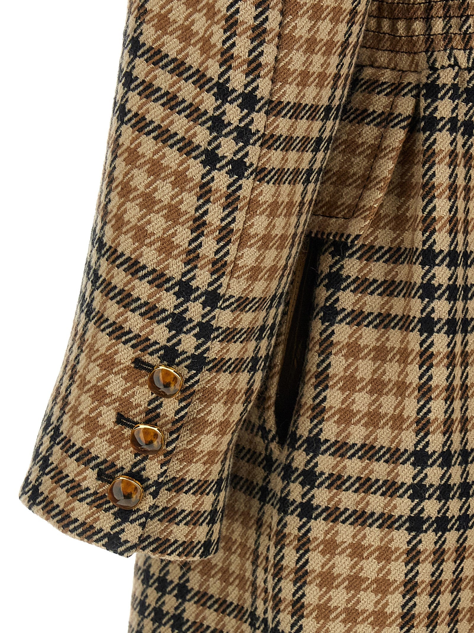 Valentino Garavani Brown Virgin Wool Coat Valentino Garavani