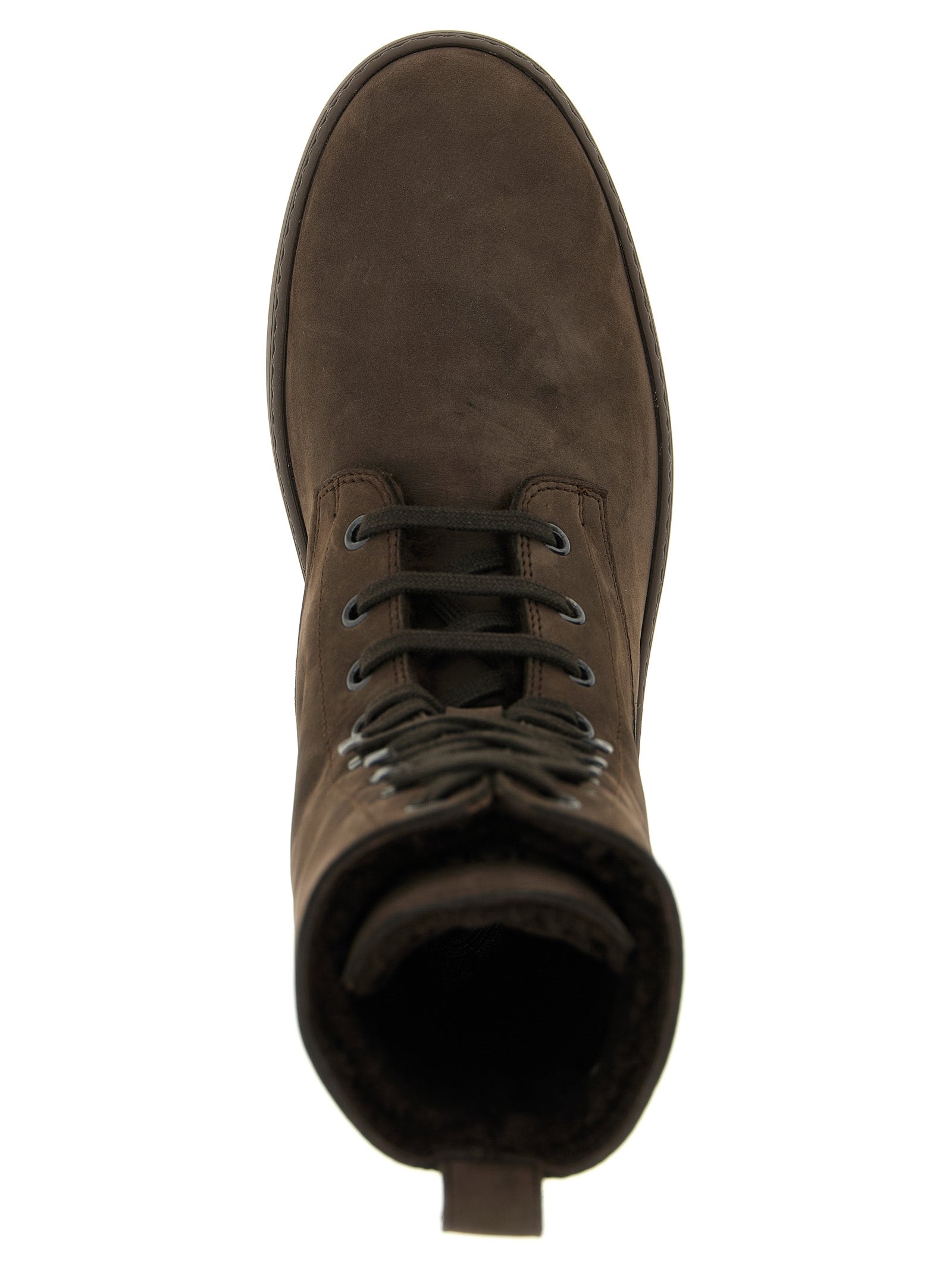 Tod's Brown Calfskin Ankle Boots Tod's