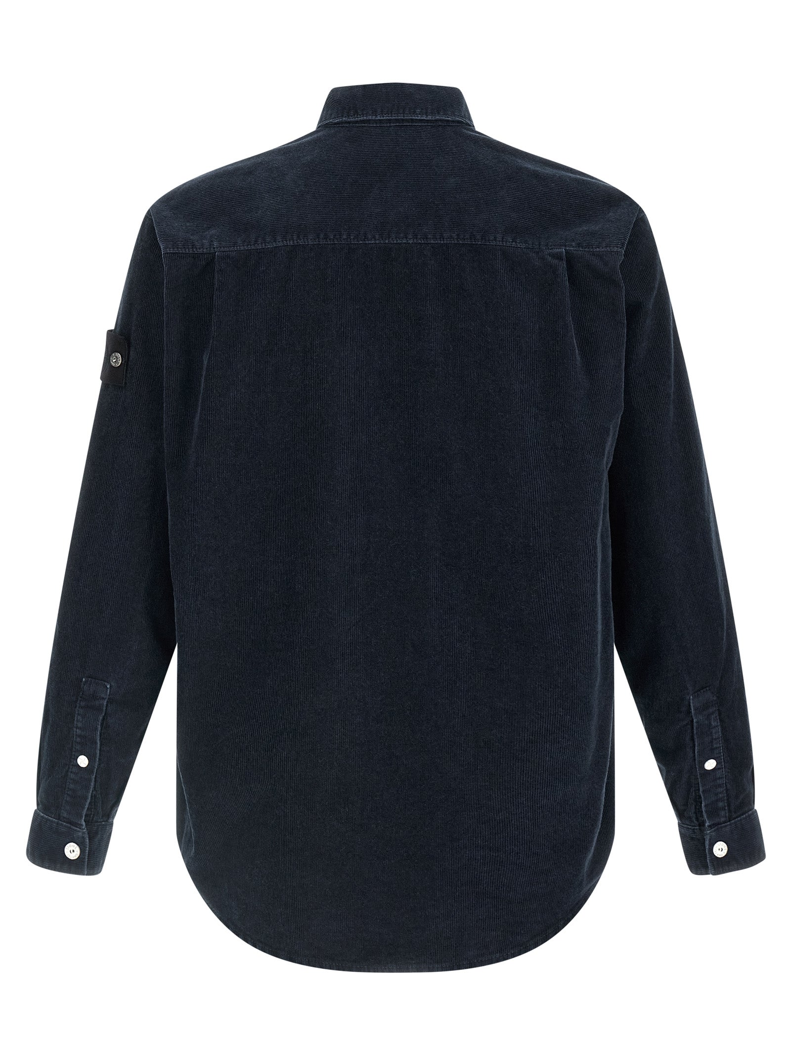 Stone Island Blue Cotton Blouse Stone Island