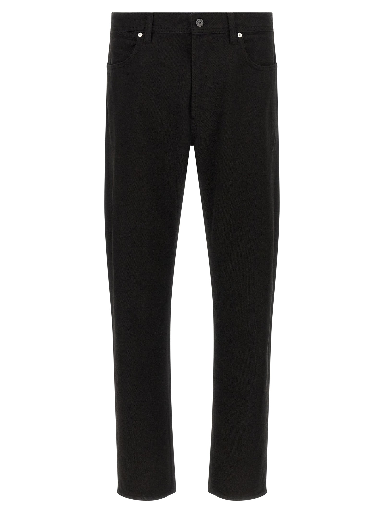 Stone Island Black Cotton Straight-Leg Jeans Stone Island
