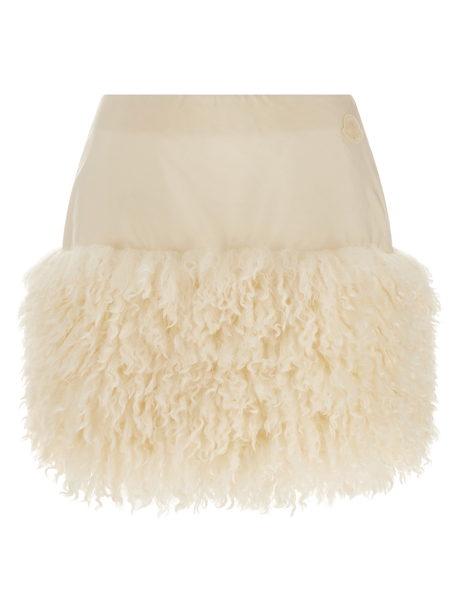 Moncler White Polyamide Long Skirt Moncler