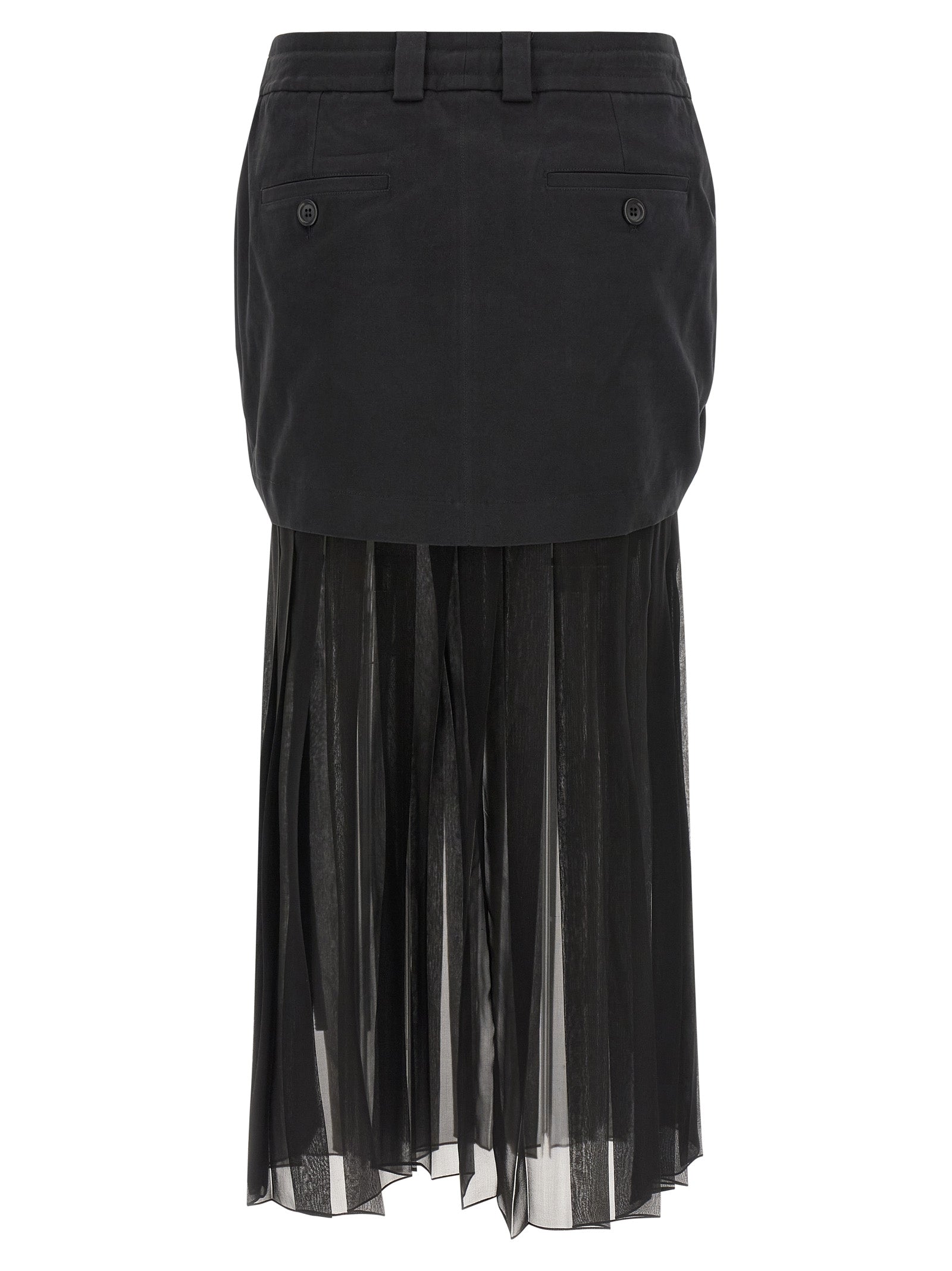 Dolce & Gabbana Black Silk Midi Skirt Dolce & Gabbana