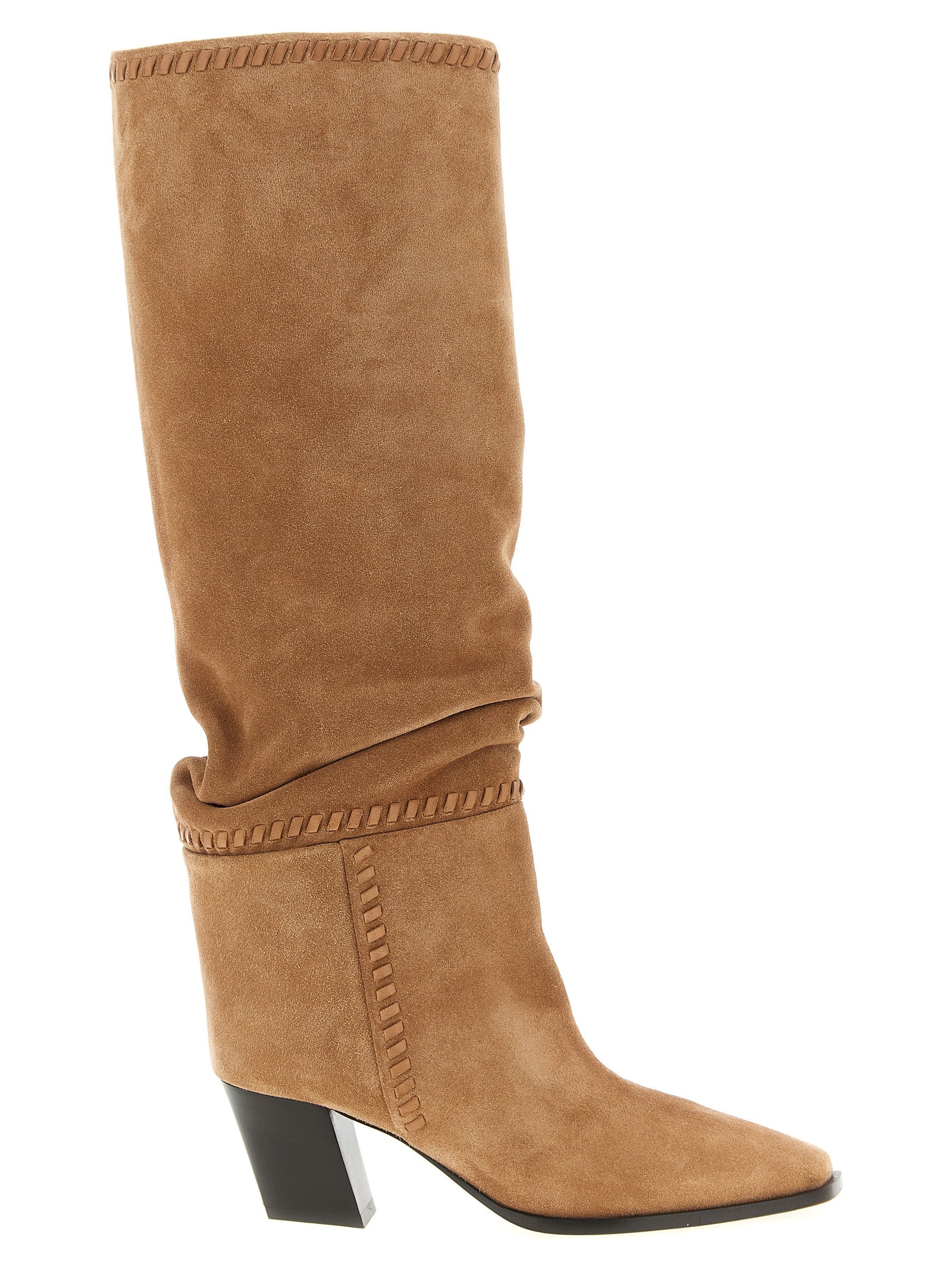 Jimmy Choo Beige Leather Over The Knee Jimmy Choo