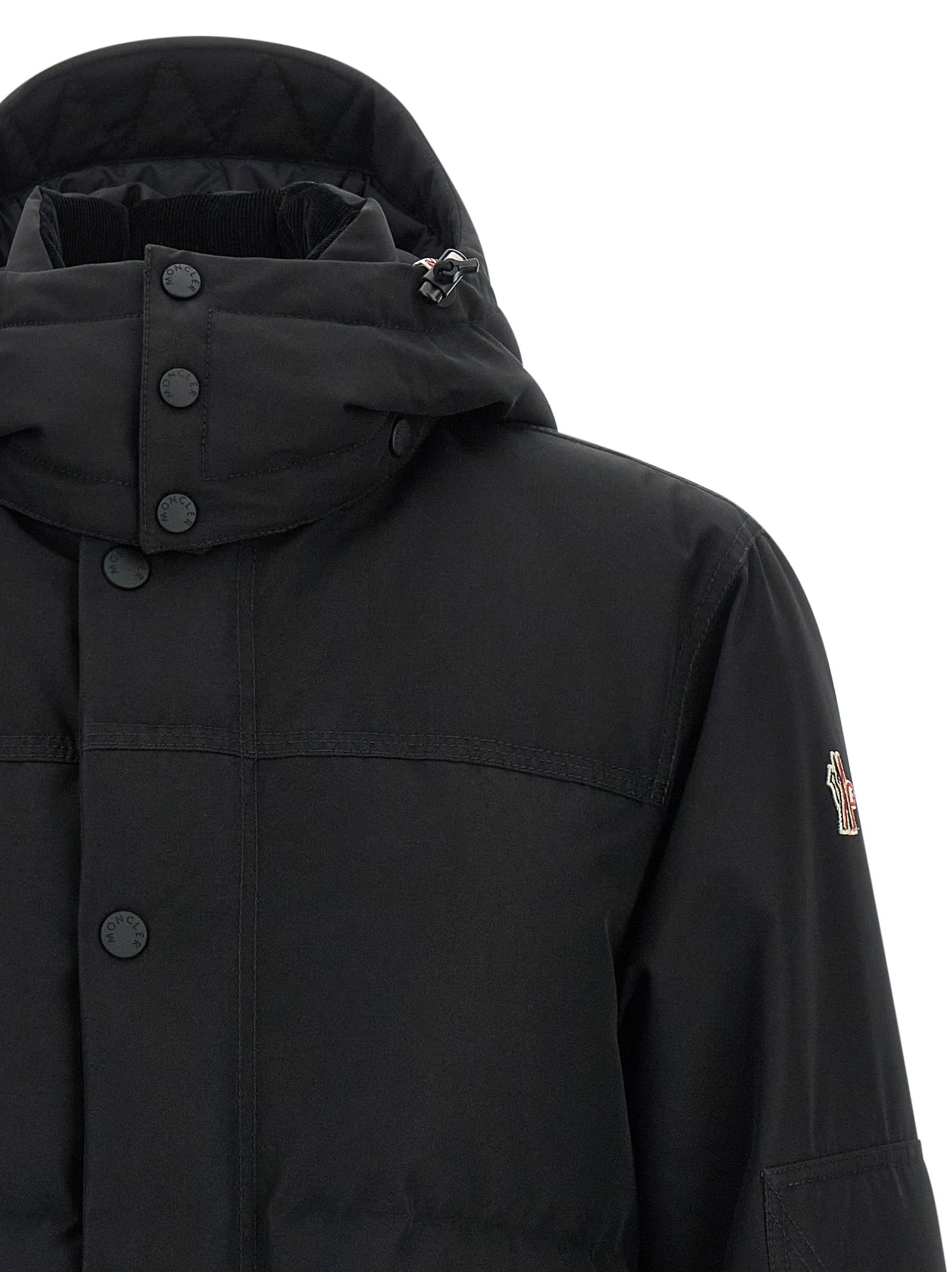Moncler Grenoble Black Polyester Shell Jacket Moncler Grenoble