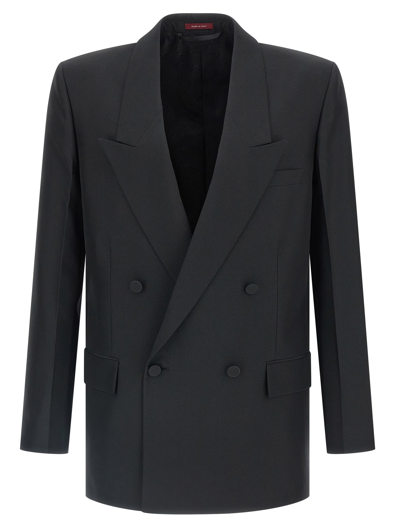 Gucci Black Polyester Blazer Gucci