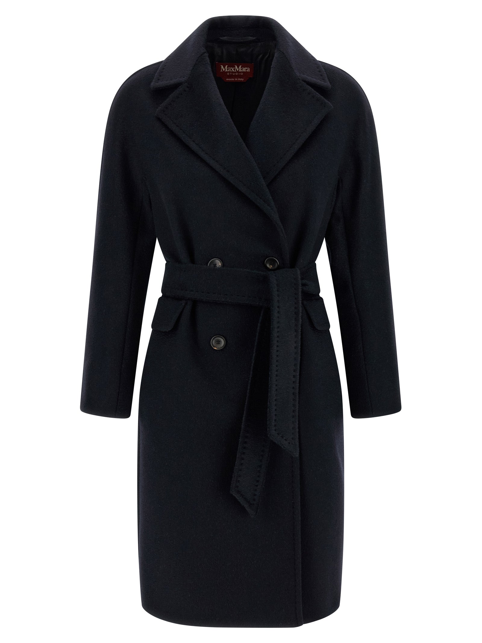Max Mara Blue Cashmere Coat Max Mara