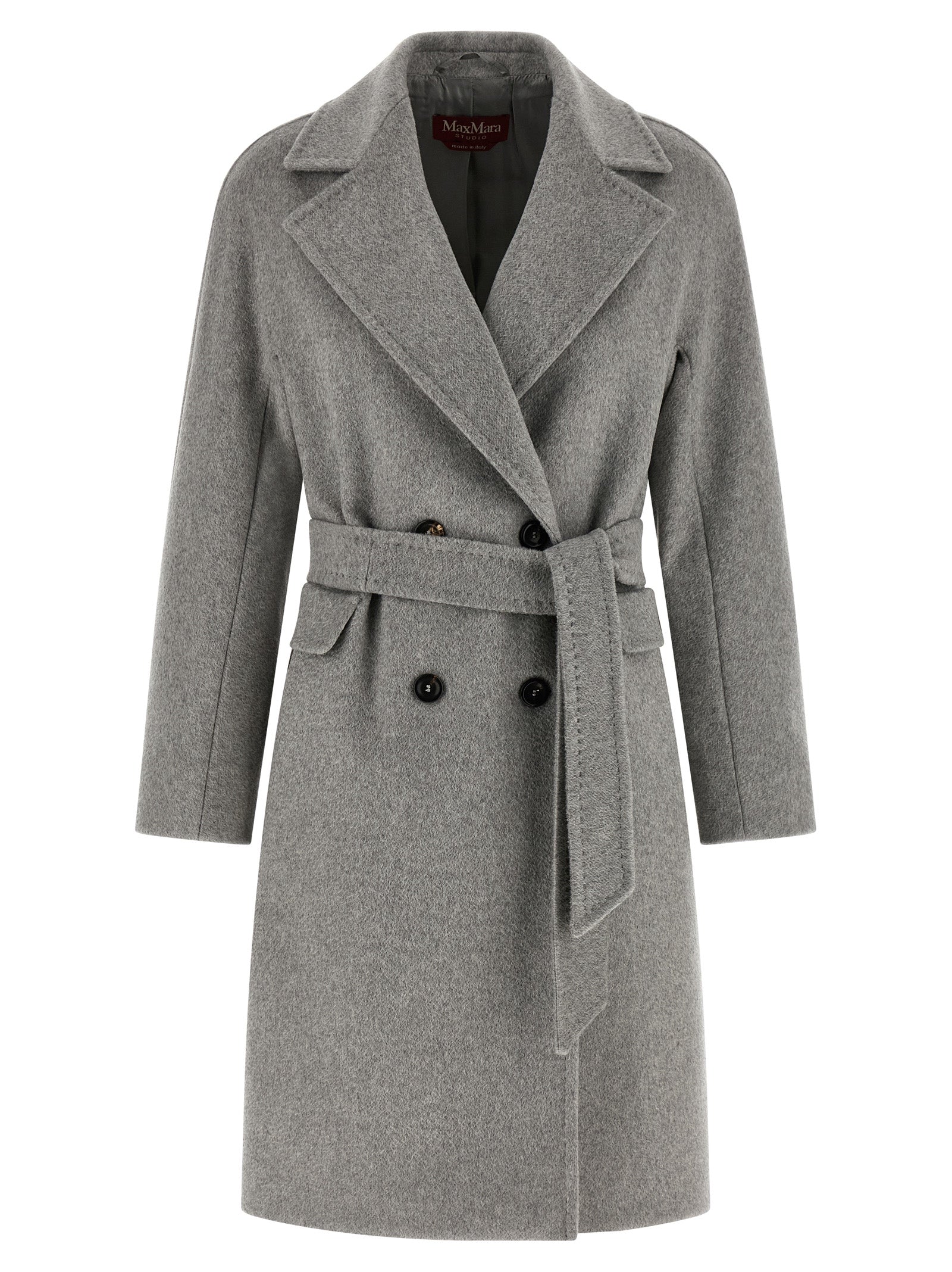 Max Mara Gray Cashmere Coat Max Mara