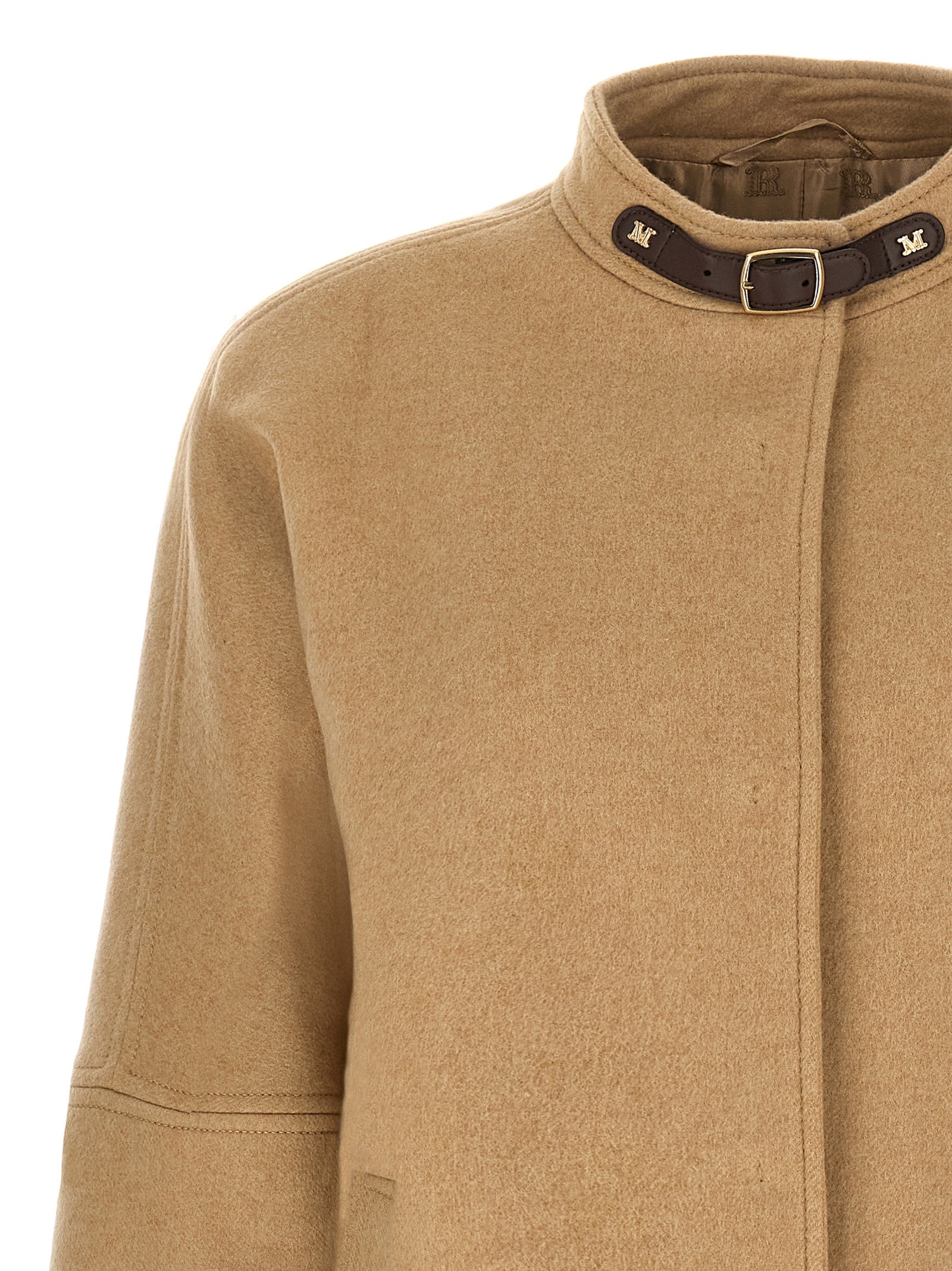 Max Mara Beige Cashmere Bomber Max Mara