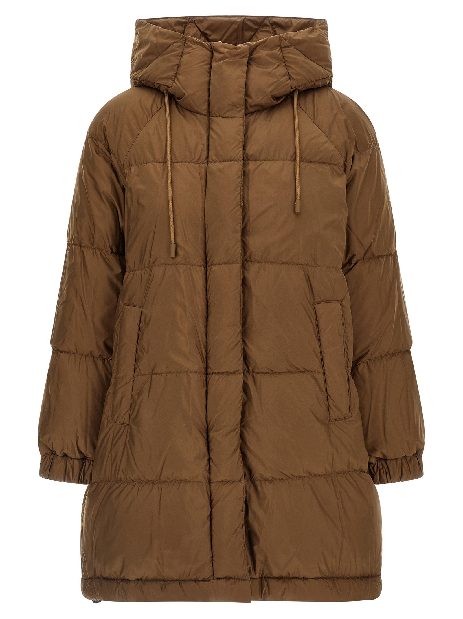 Max Mara Brown Polyester Parka Max Mara
