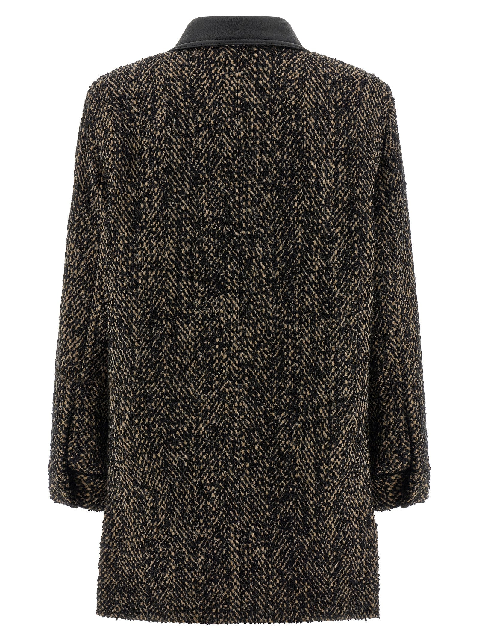 Max Mara Multicolor Virgin Wool Shell Jacket Max Mara
