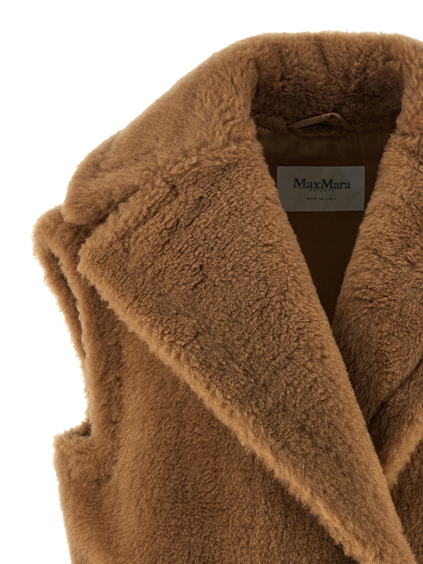 Max Mara Beige Wool Sleeveless Jacket Max Mara