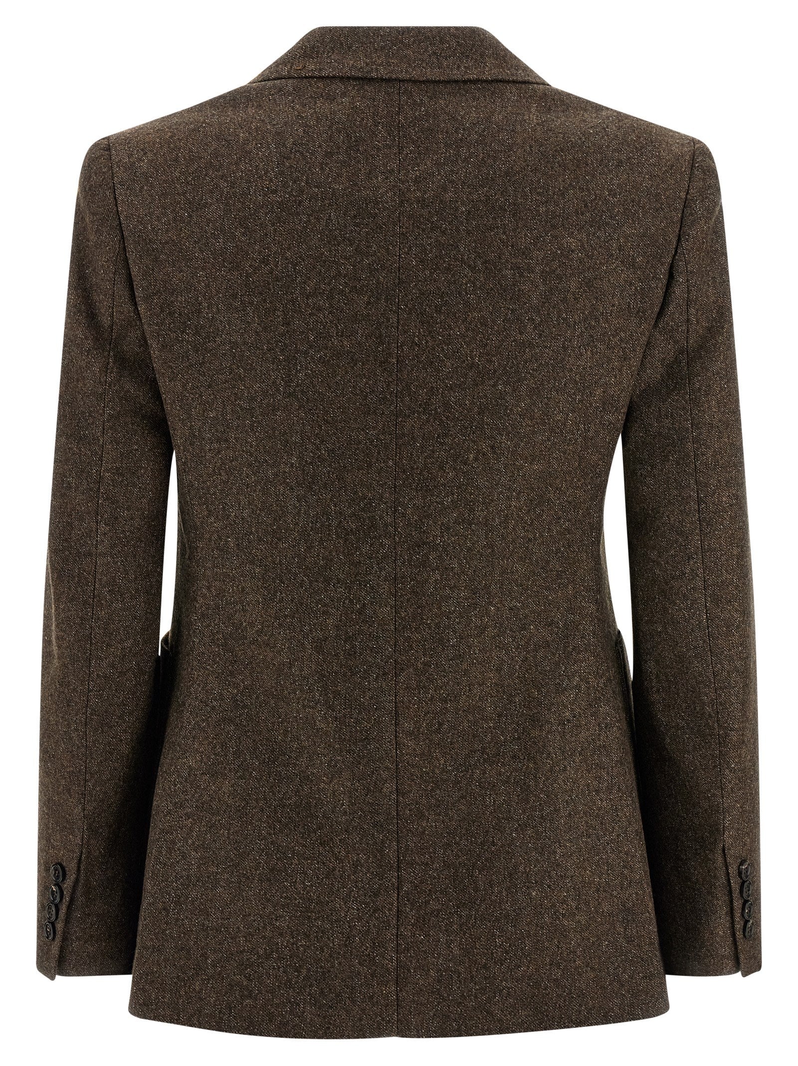 Max Mara Brown Virgin Wool Blazer Max Mara