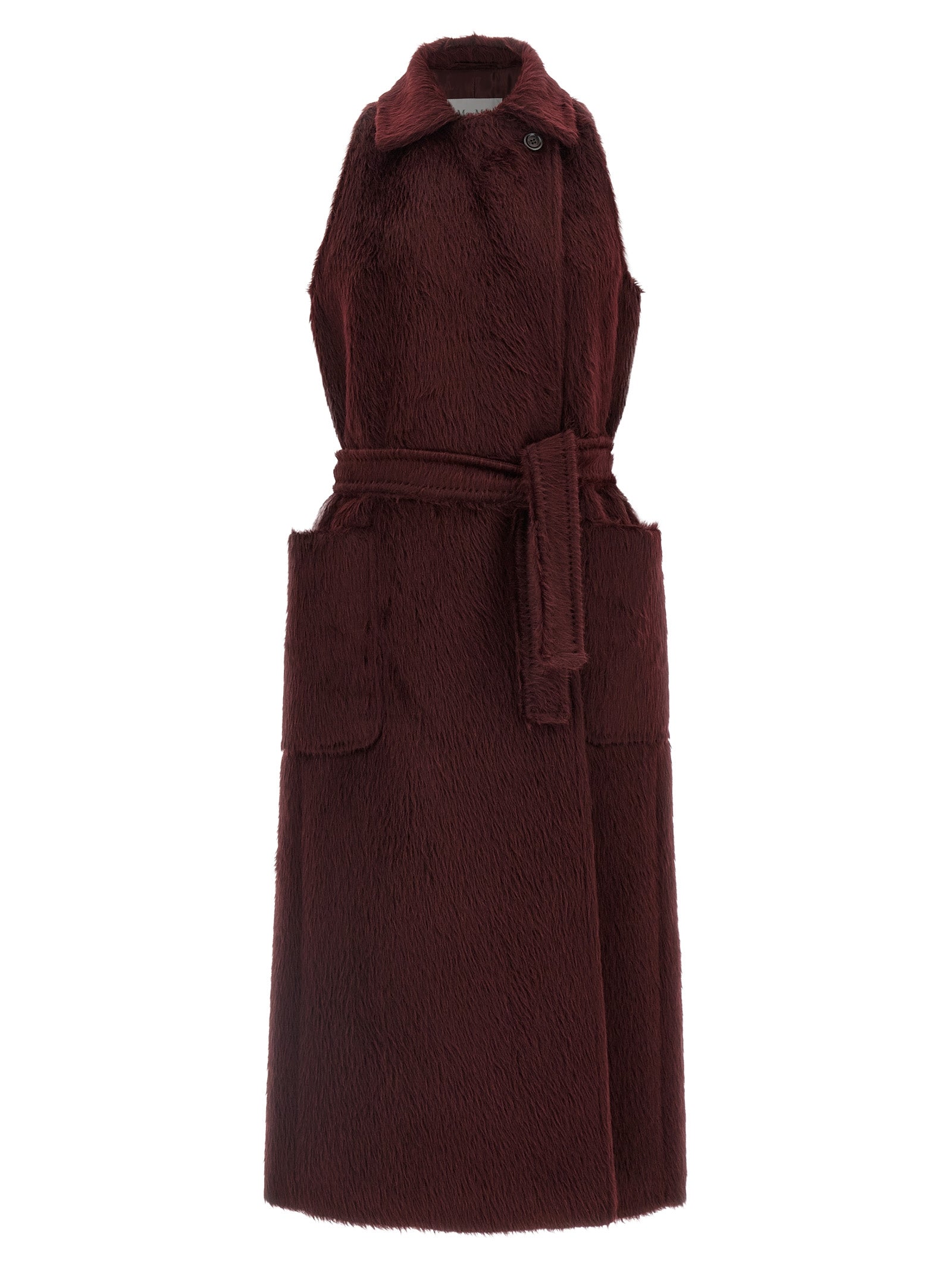 Max Mara Bordeaux Wool Coat Max Mara