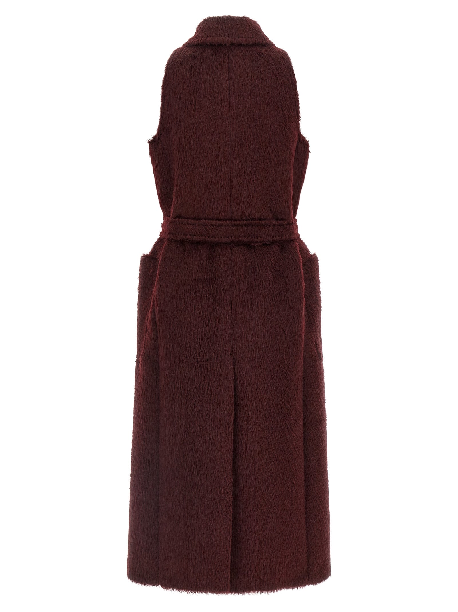Max Mara Bordeaux Wool Coat Max Mara