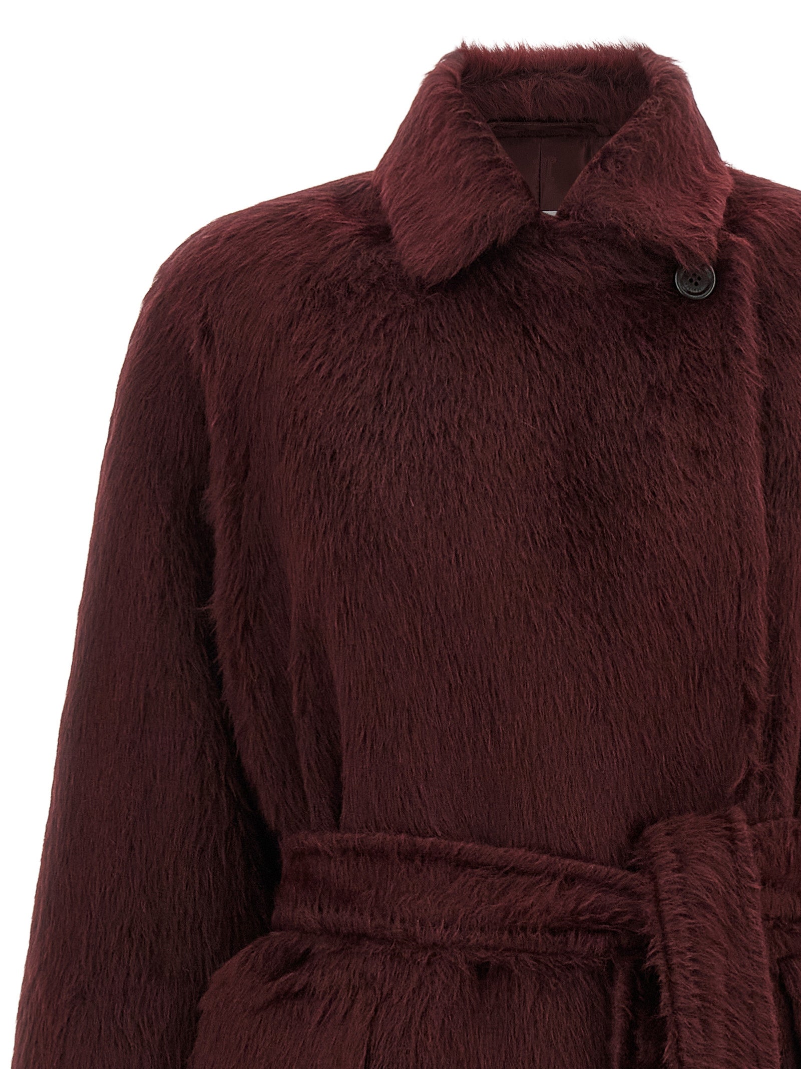 Max Mara Bordeaux Wool Coat Max Mara