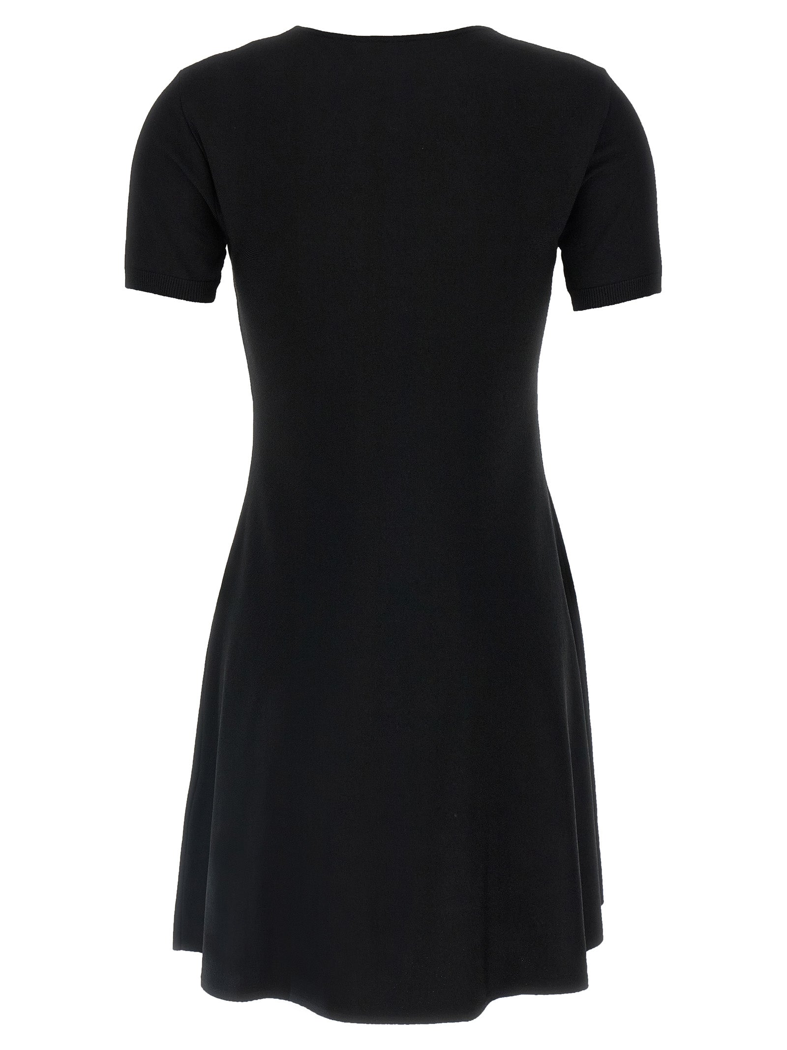 Valentino Garavani Black Viscose Short Dress Valentino Garavani