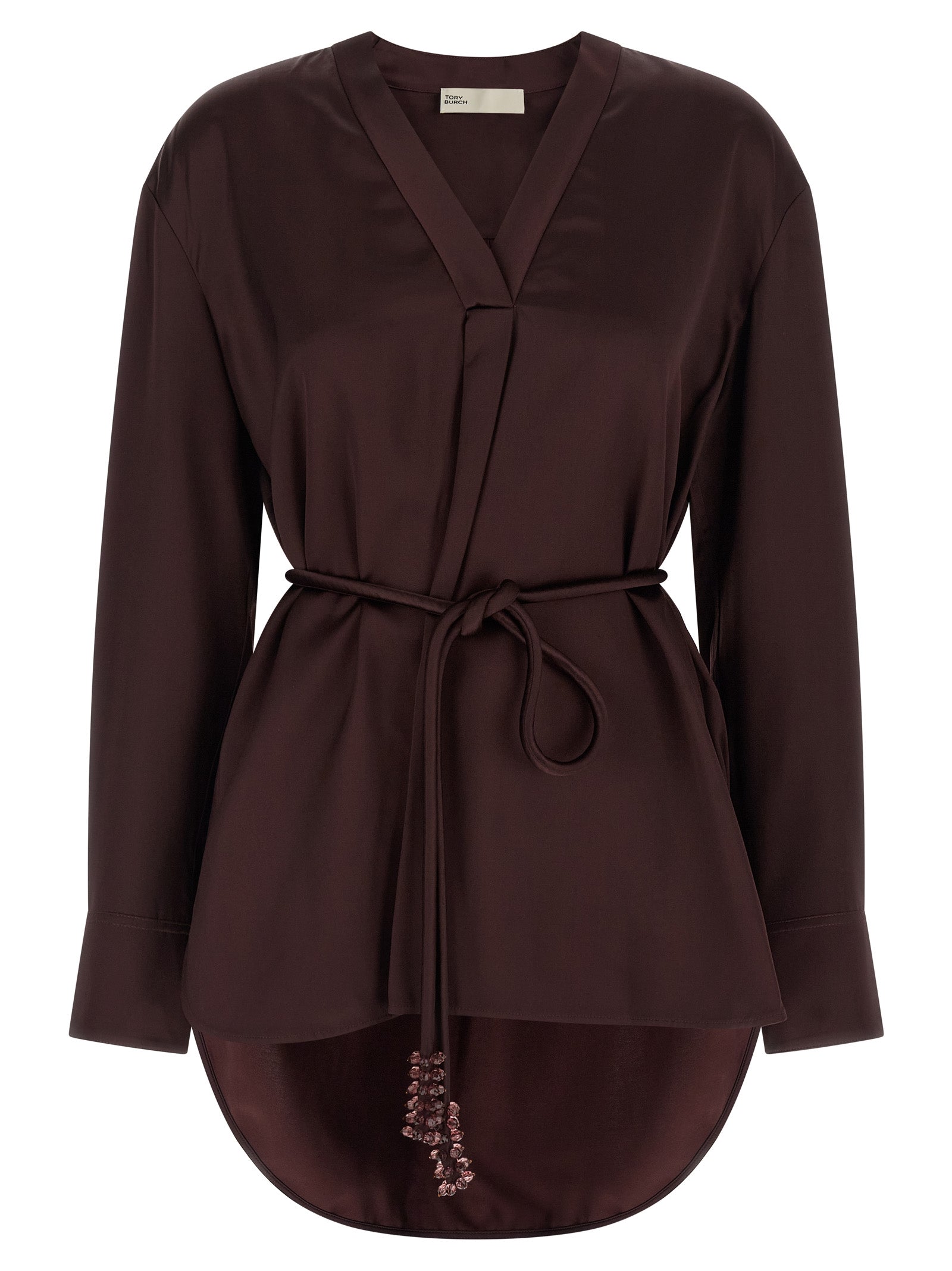Tory Burch Bordeaux Viscose Blouse Tory Burch