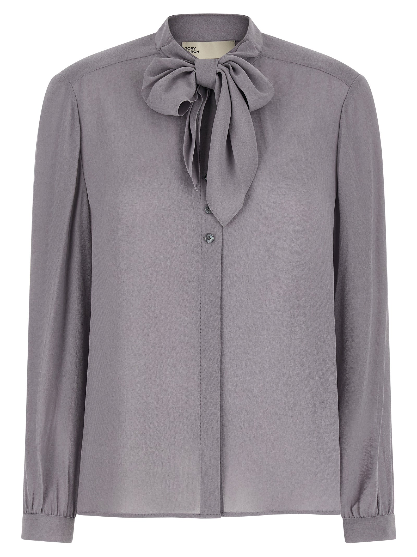 Tory Burch Gray Viscose Blouse Tory Burch