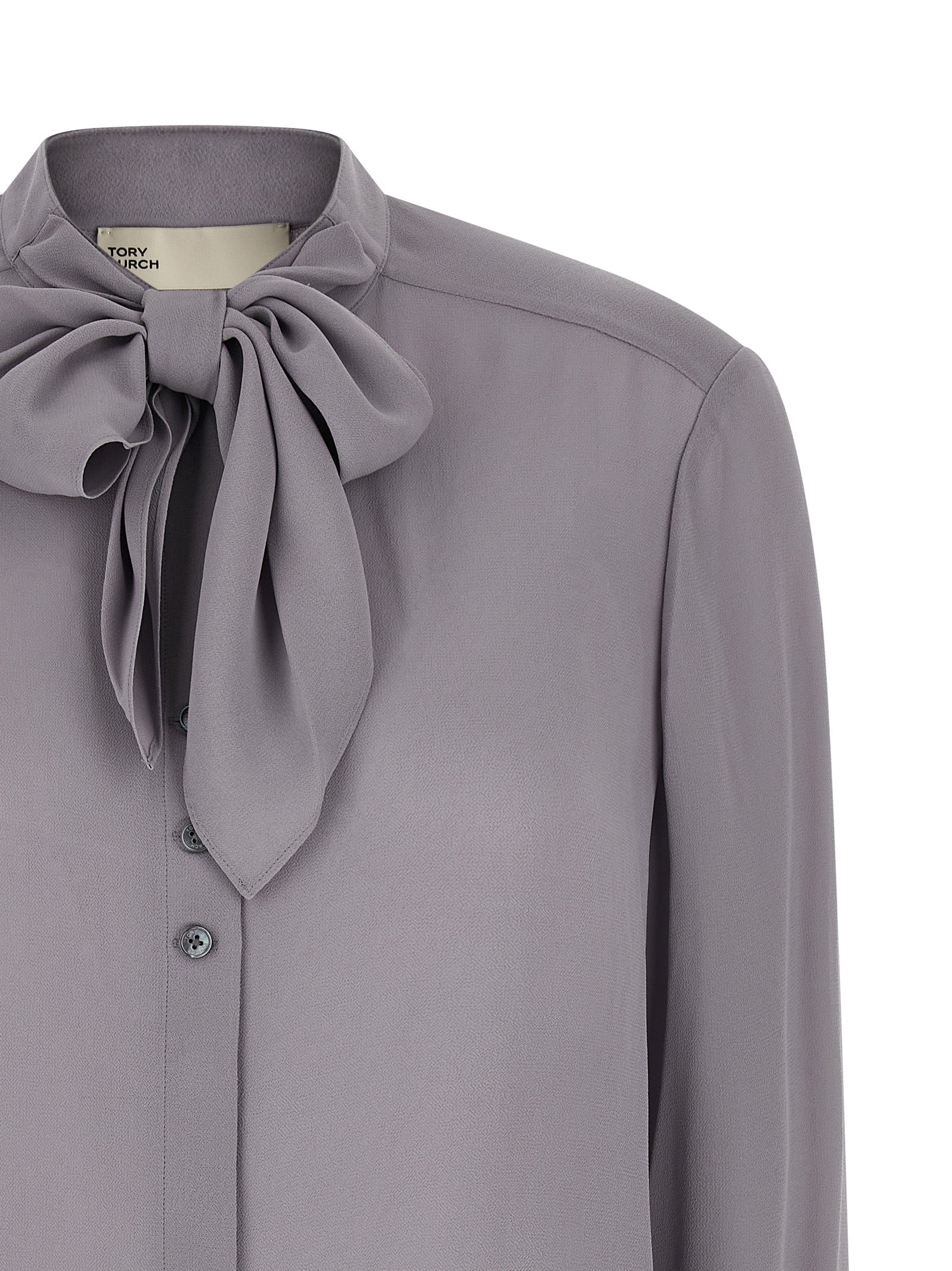 Tory Burch Gray Viscose Blouse Tory Burch