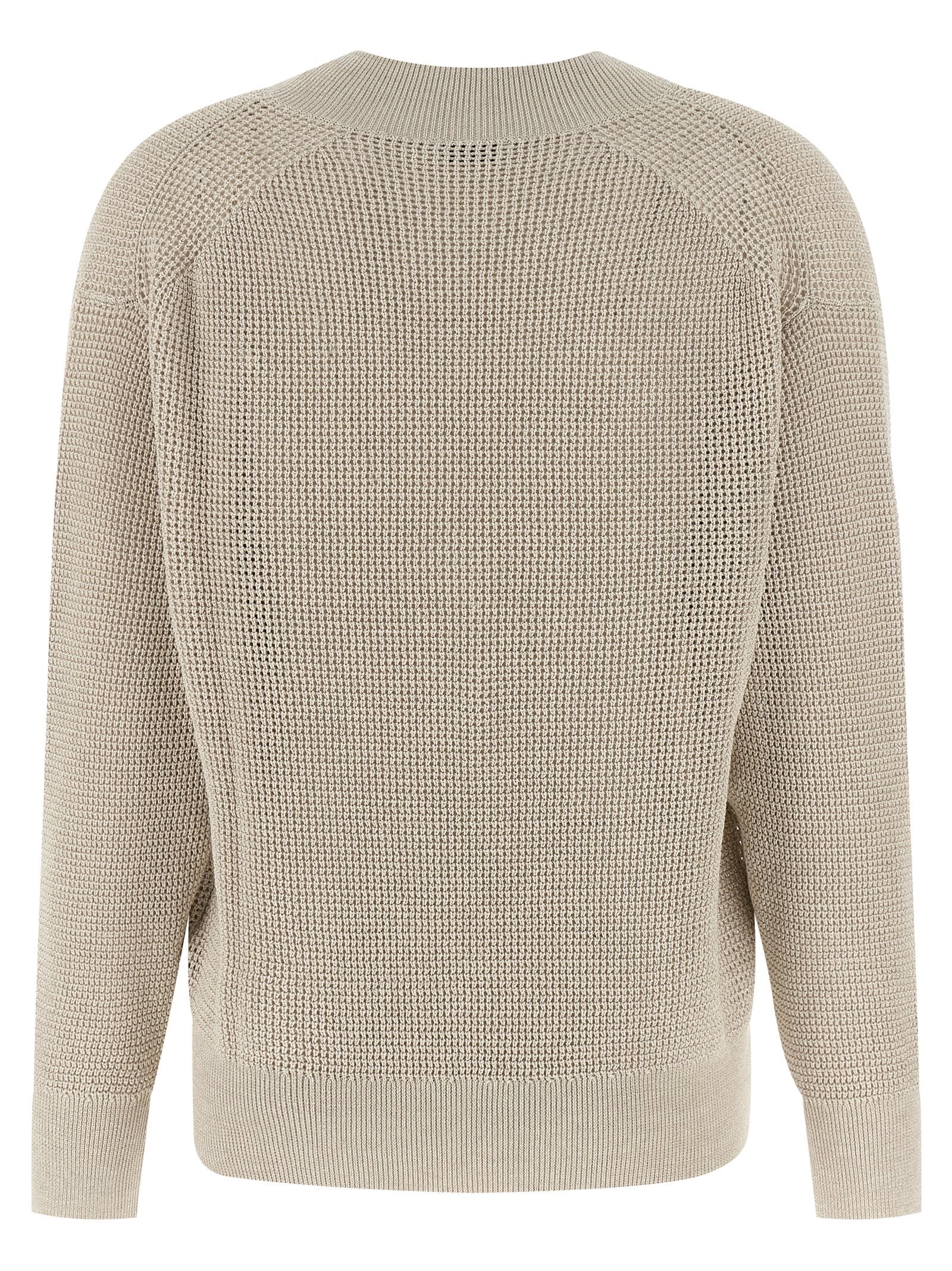 Brunello Cucinelli Beige Cotton Cardigan Brunello Cucinelli