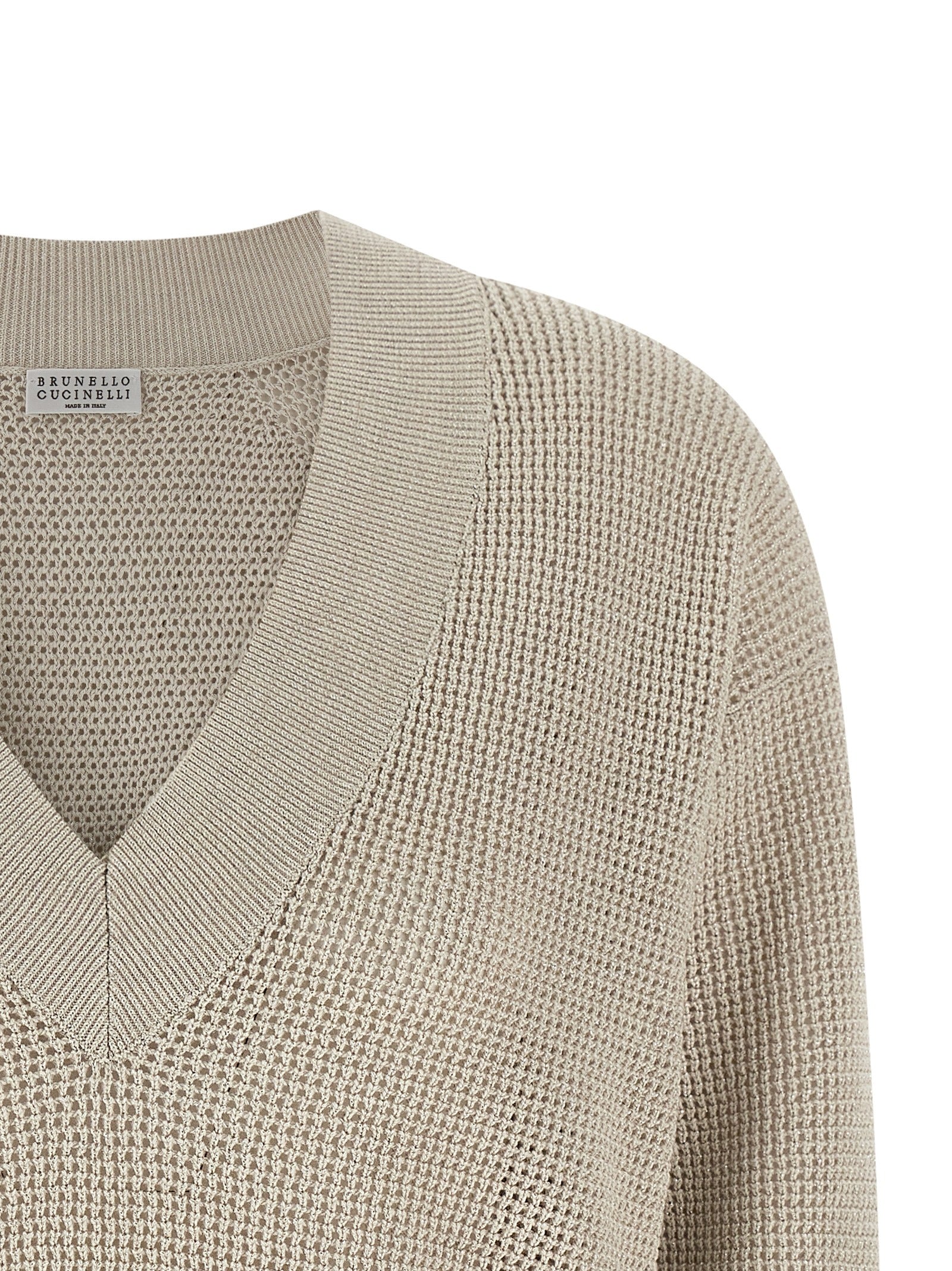 Brunello Cucinelli Beige Cotton Cardigan Brunello Cucinelli